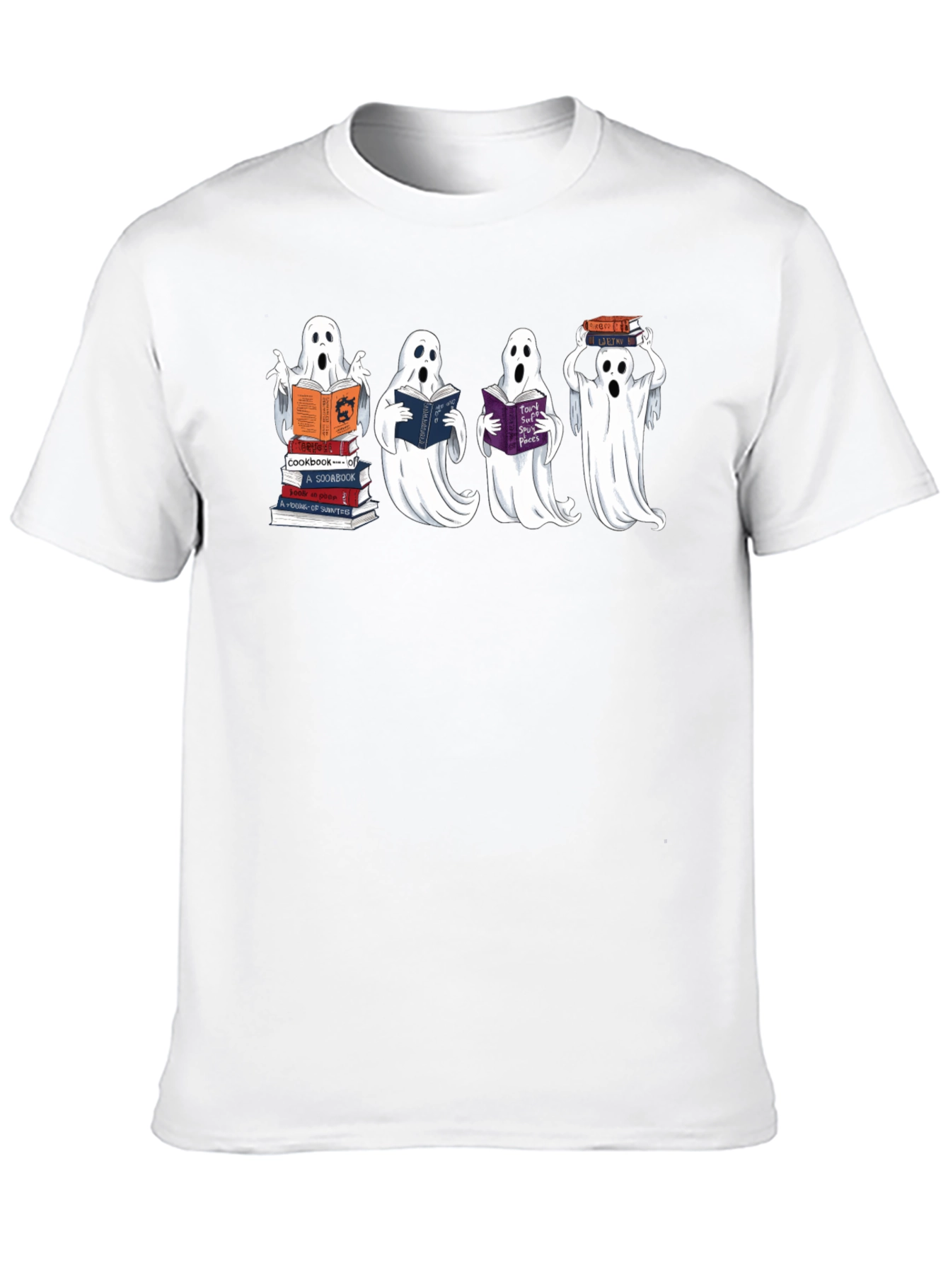 Bookish Ghosts Black T-Shirt