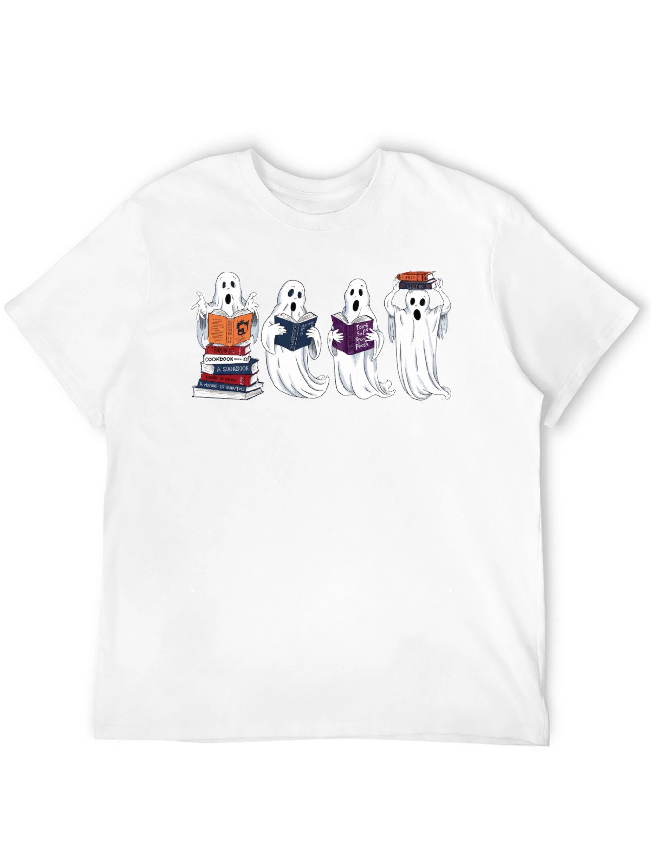 Bookish Ghosts Black T-Shirt