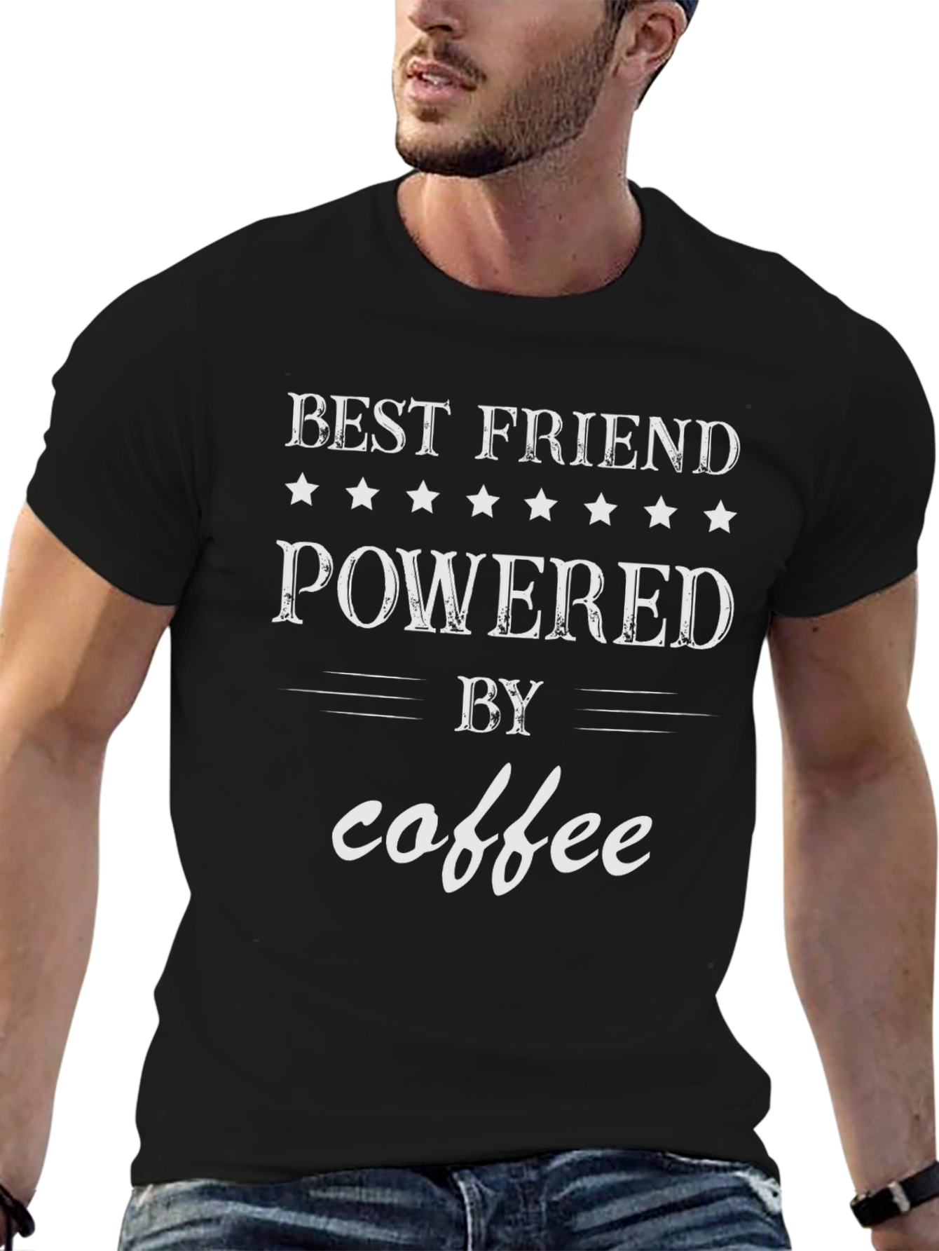 Best Friend Powered By Coffee T-Shirt