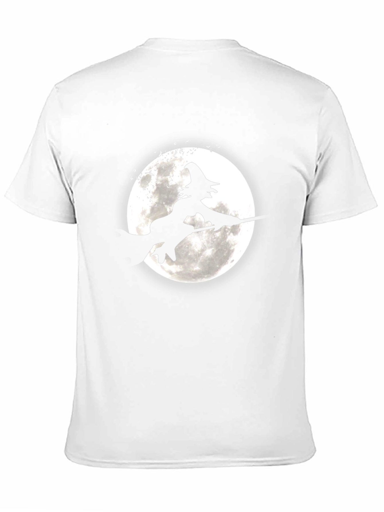 Witch on Broomstick Graphic Tee - Halloween Shirt