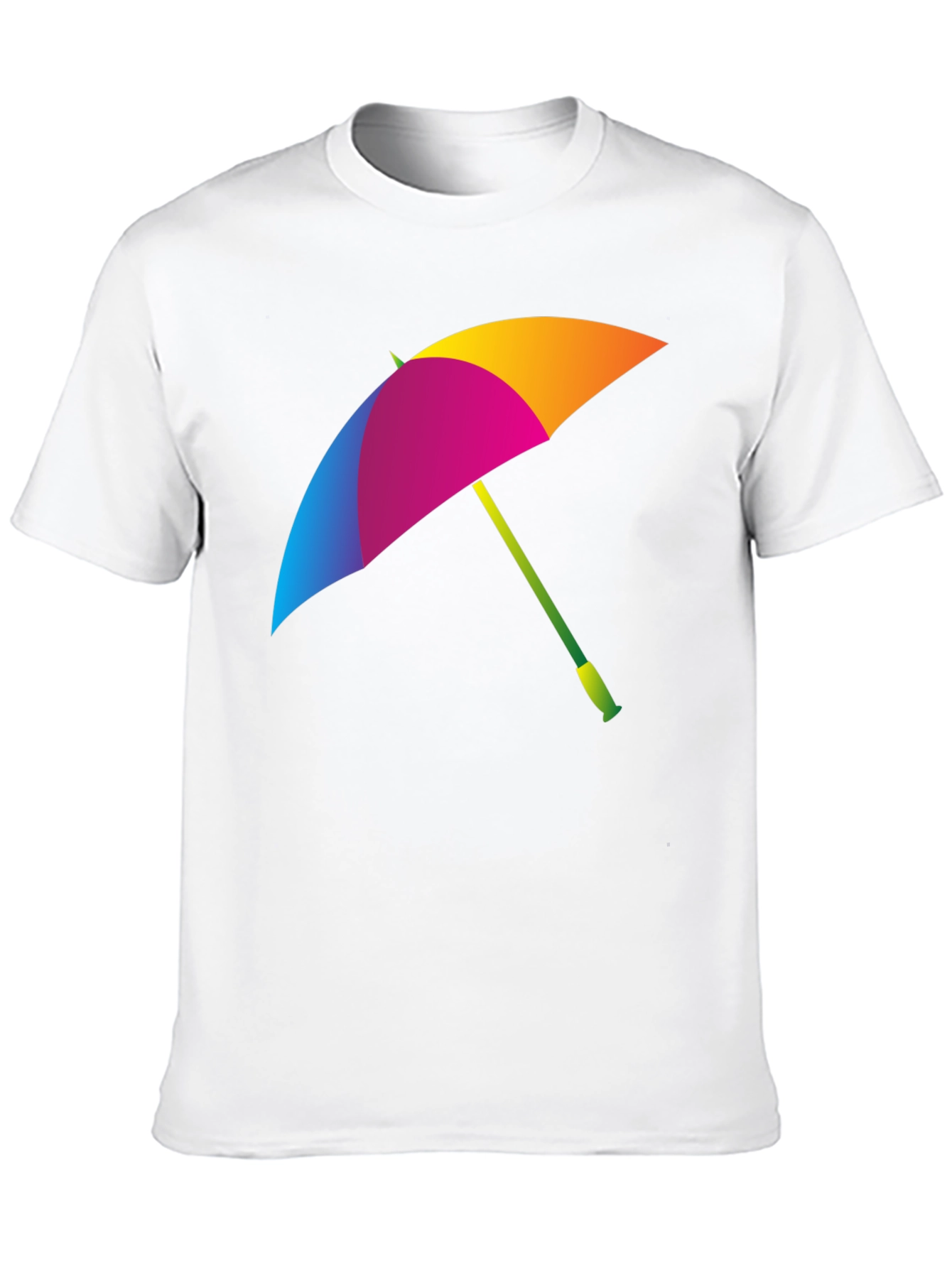 Colorful Umbrella Graphic T-Shirt