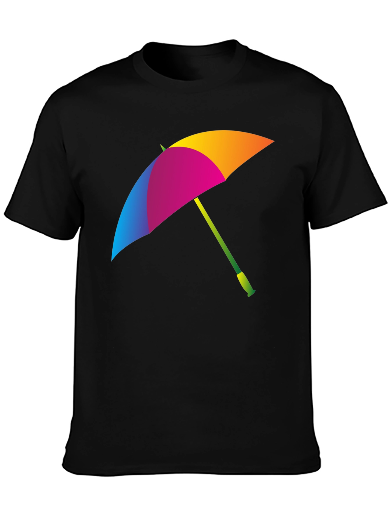 Colorful Umbrella Graphic T-Shirt