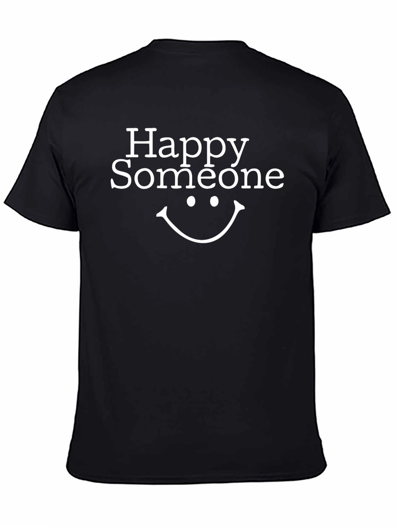 Happy Someone T-Shirt - Black Cotton Blend