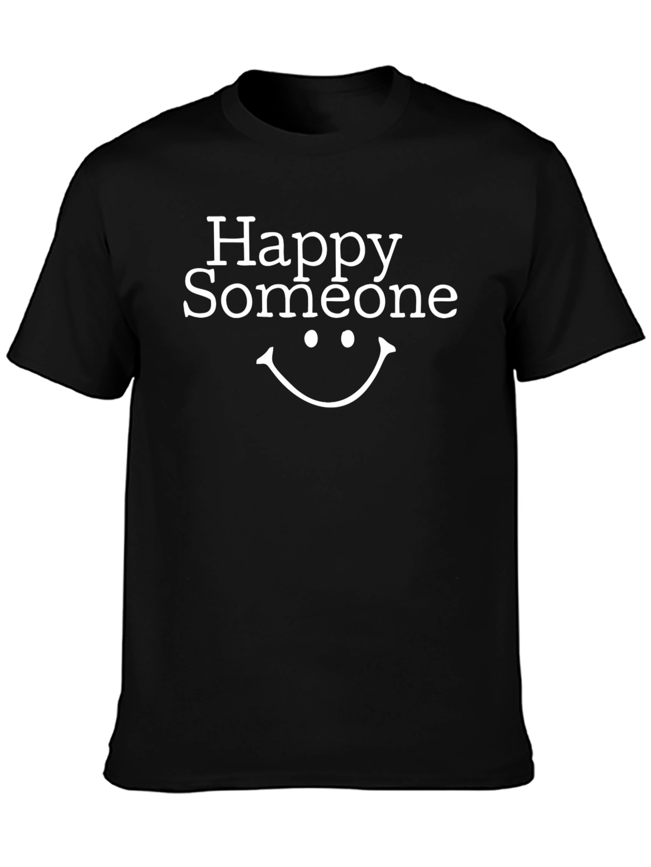 Happy Someone T-Shirt - Black Cotton Blend