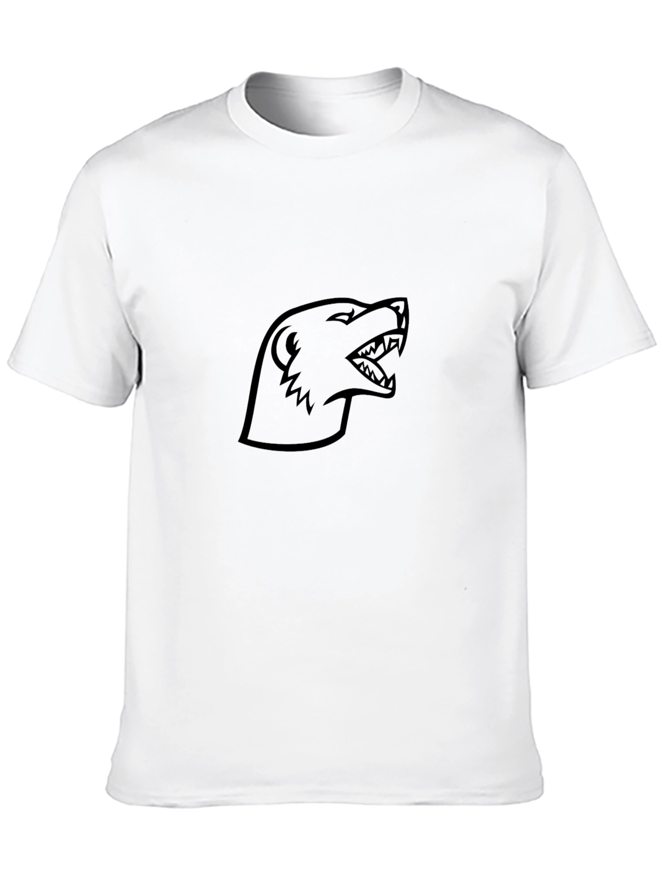 Black T-Shirt with Aggressive Badger Graphic