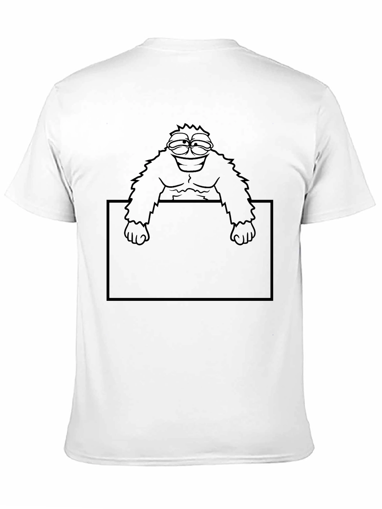 Funny Orangutan Graphic Tee - Mens Black T-Shirt