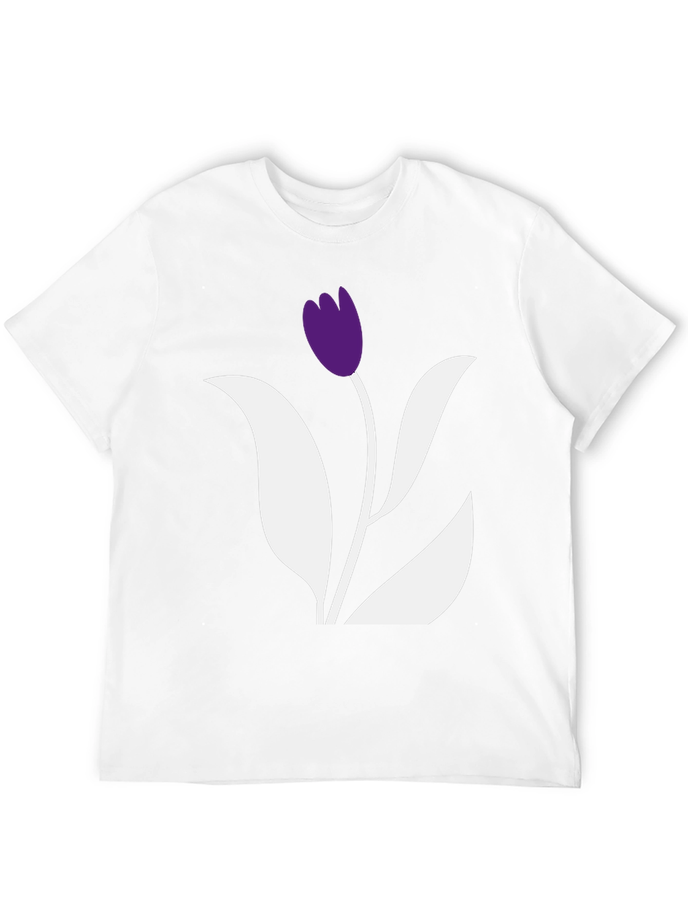 Black Tulip Graphic Tee - Stylish Casual Wear