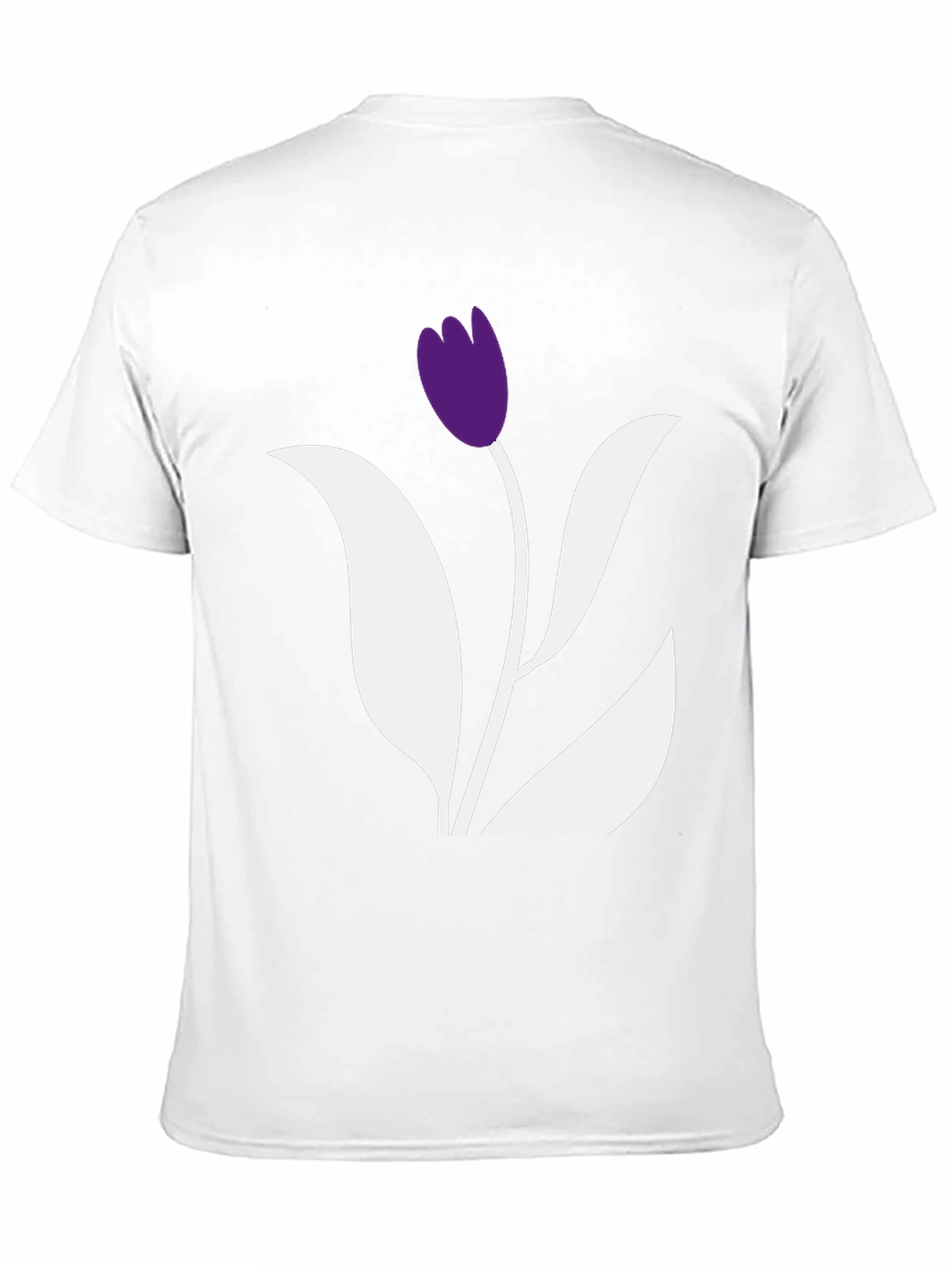 Black Tulip Graphic Tee - Stylish Casual Wear