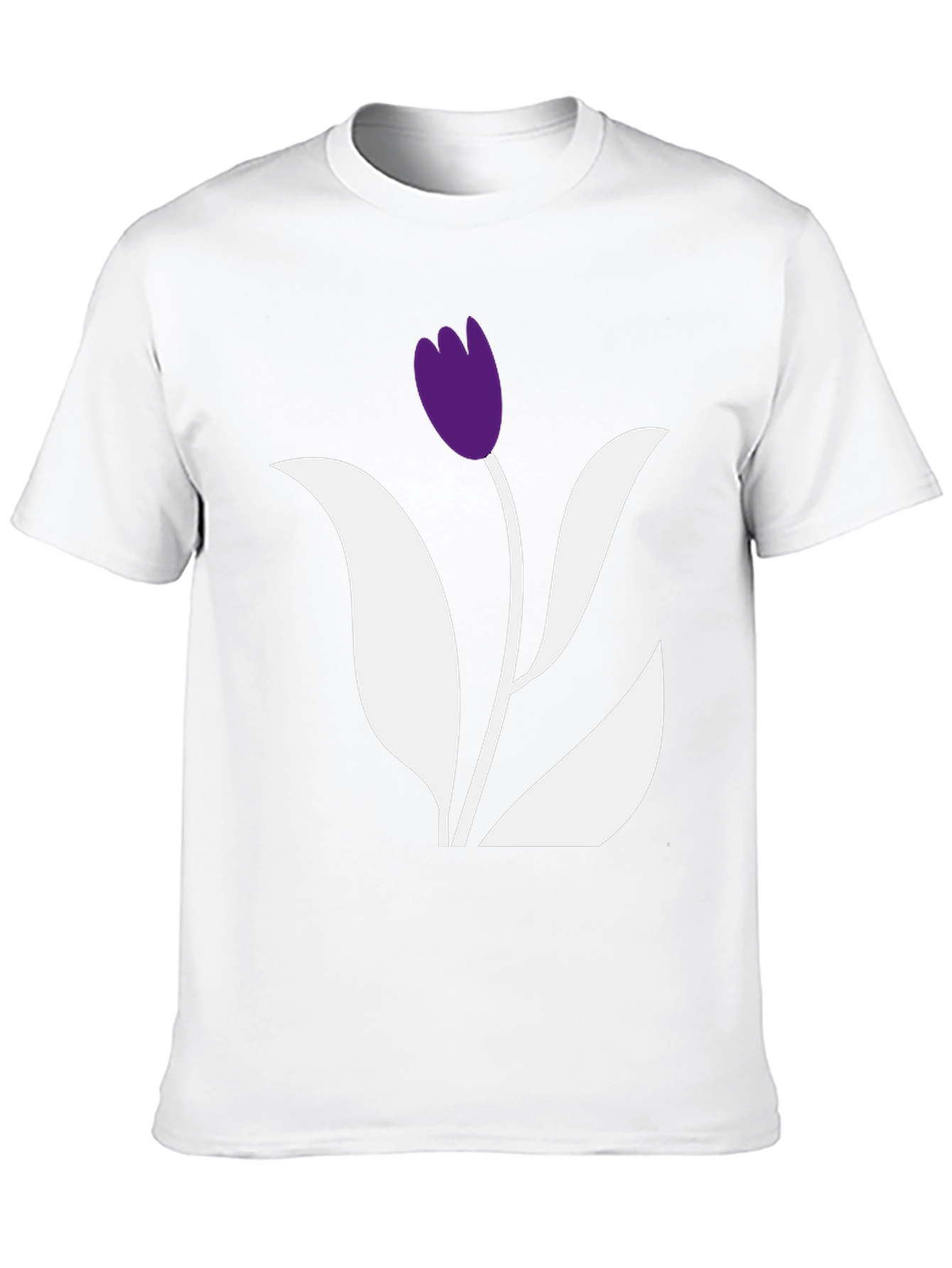 Black Tulip Graphic Tee - Stylish Casual Wear