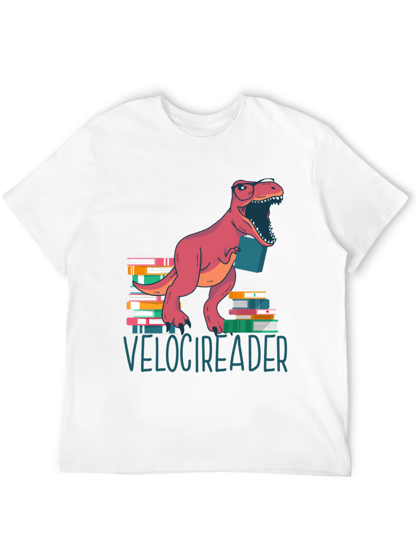 Velocireader T-Shirt - Dinosaur Book Lover