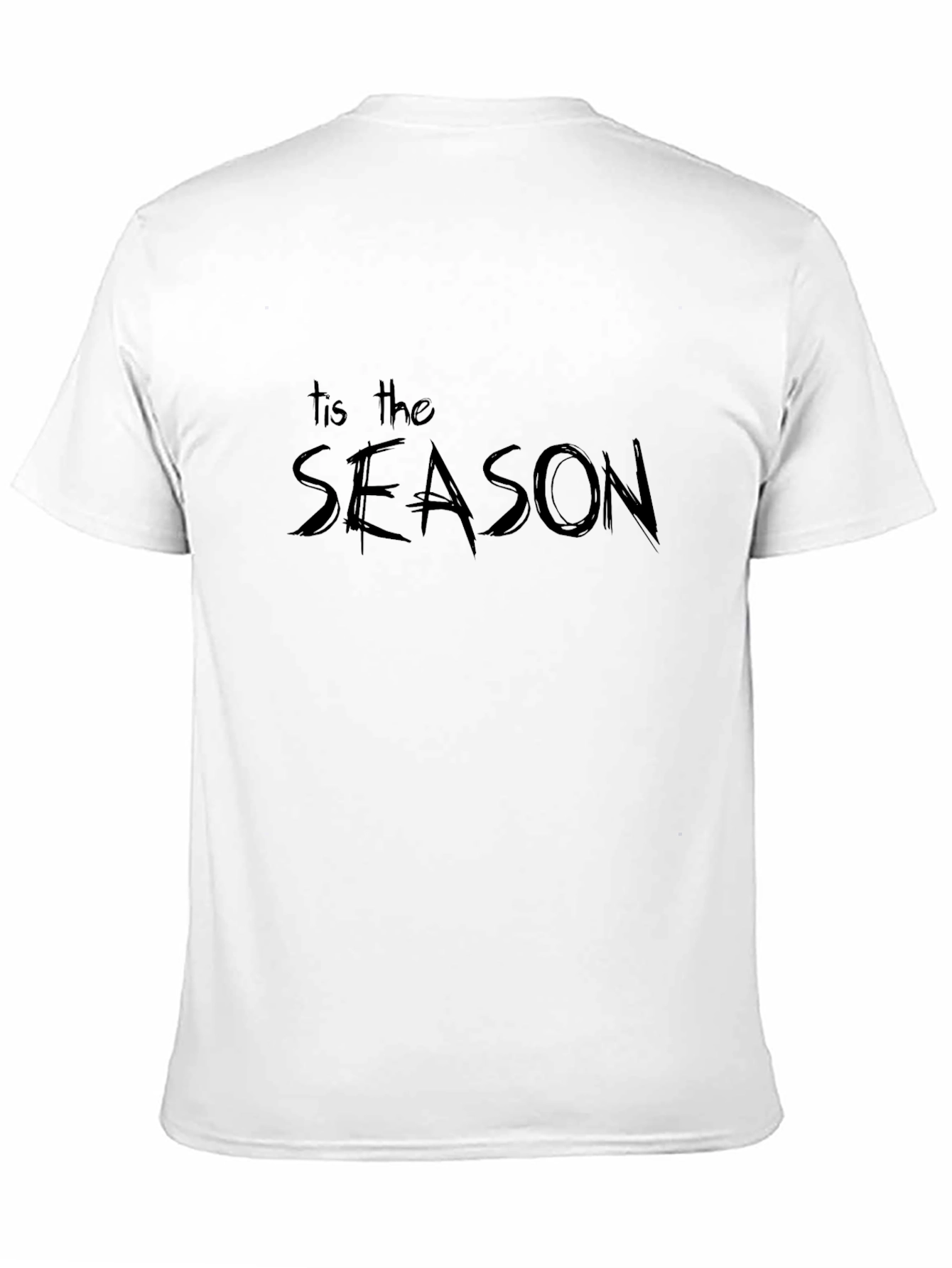 Tis the Season Graphic Tee - Black Holiday Shirt