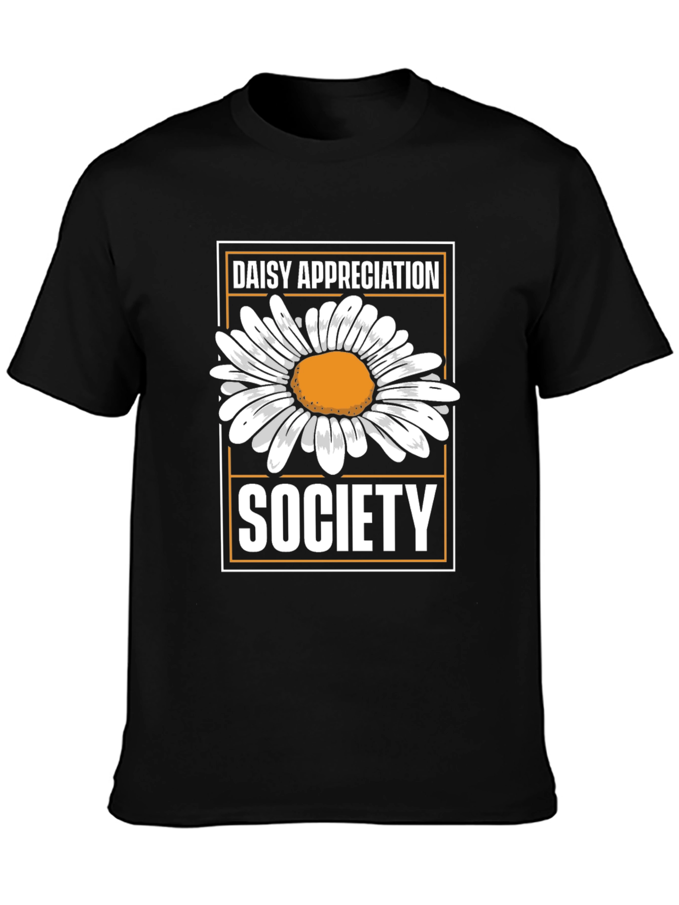 Daisy Appreciation Society Black T-Shirt