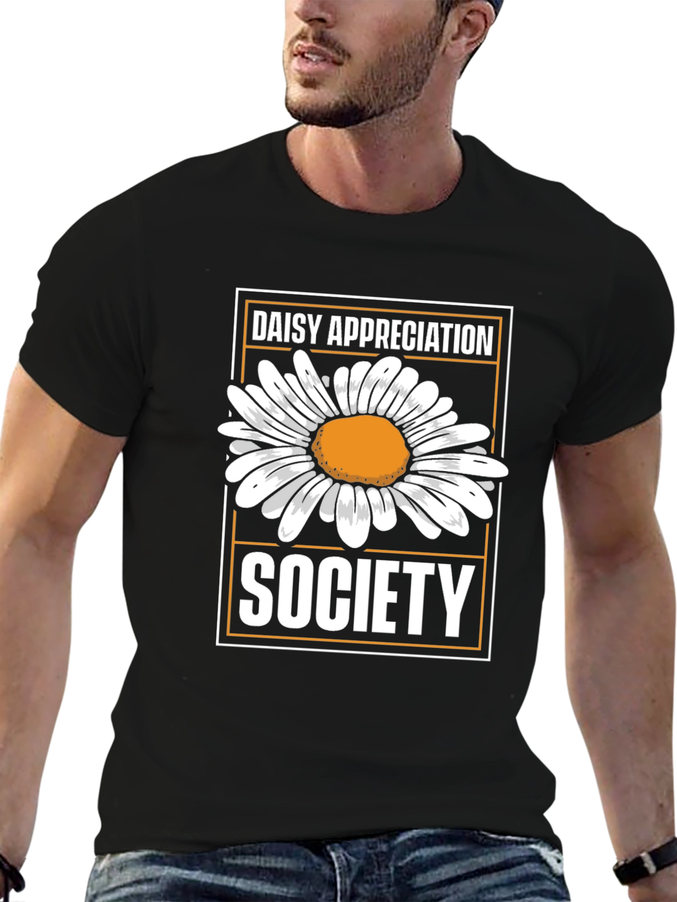 Daisy Appreciation Society Black T-Shirt