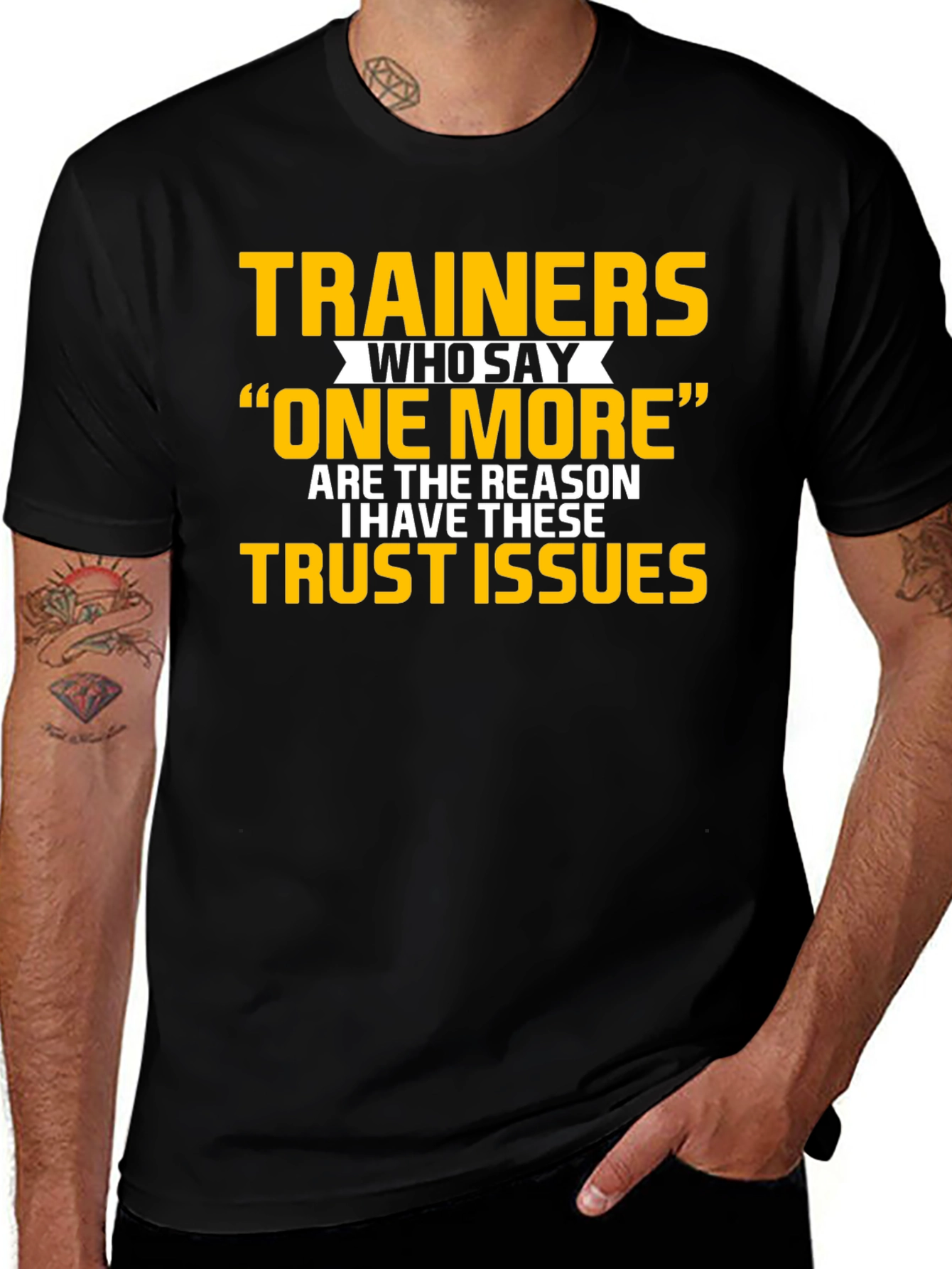 Trainers Trust Issues Funny Workout T-Shirt