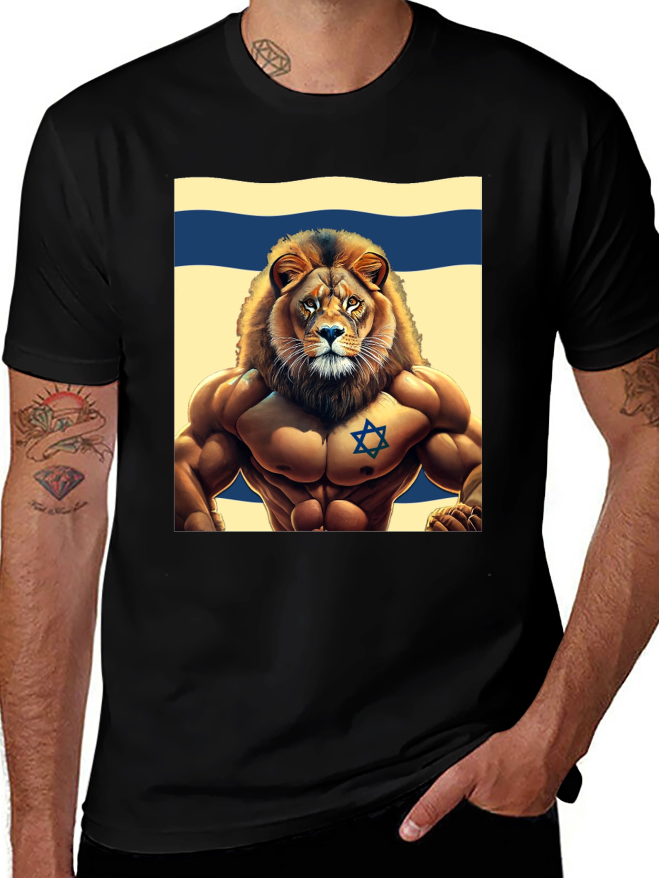 Lion of Judah T-Shirt - Israel Flag