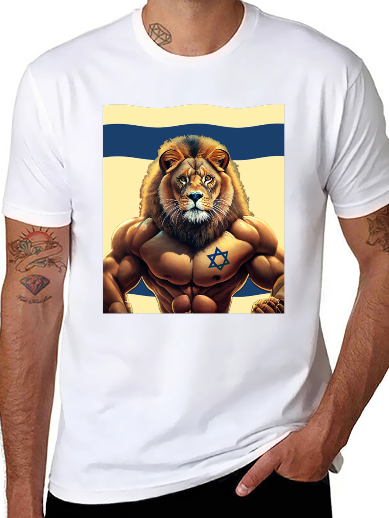 Lion of Judah T-Shirt - Israel Flag