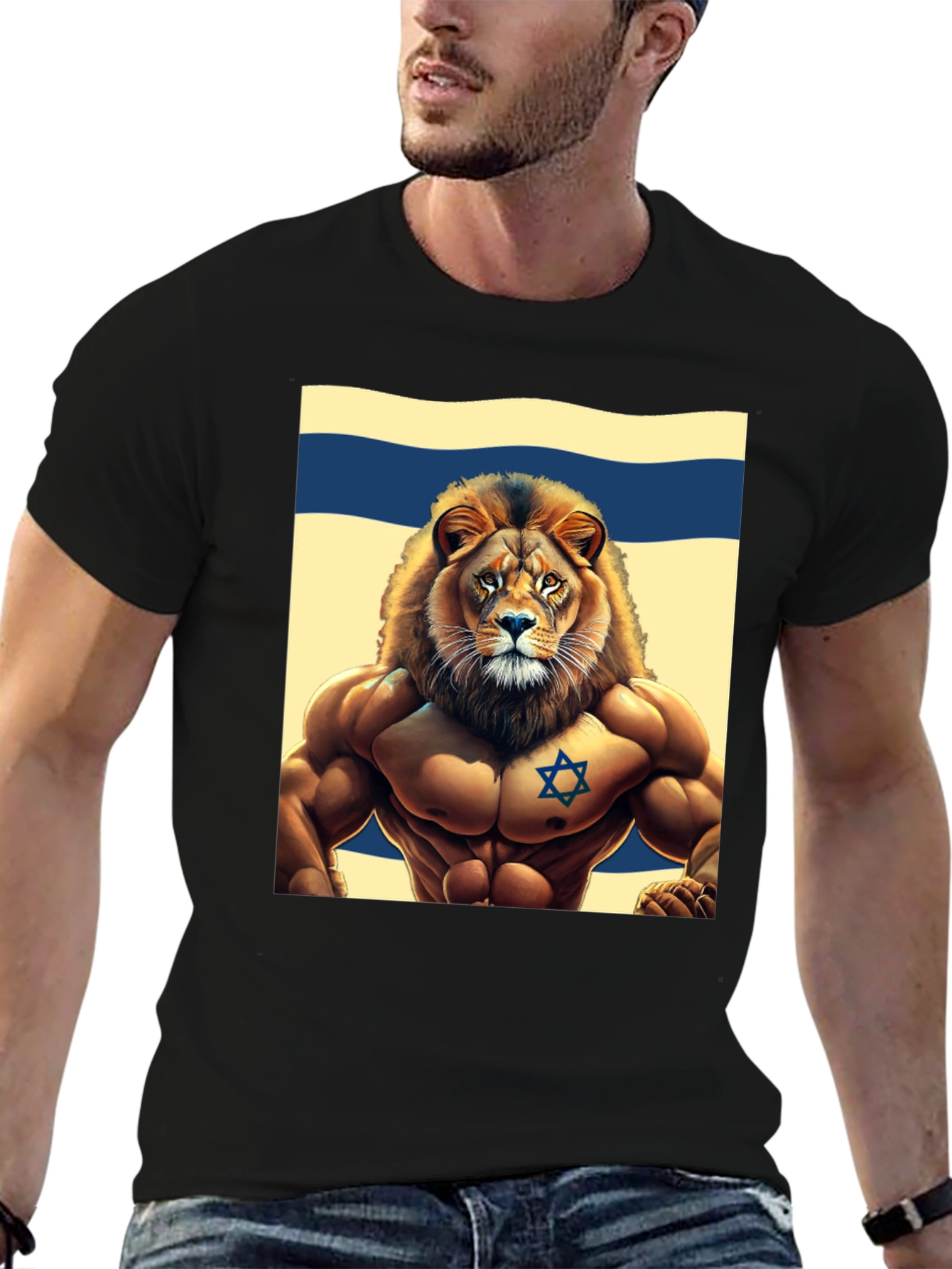 Lion of Judah T-Shirt - Israel Flag