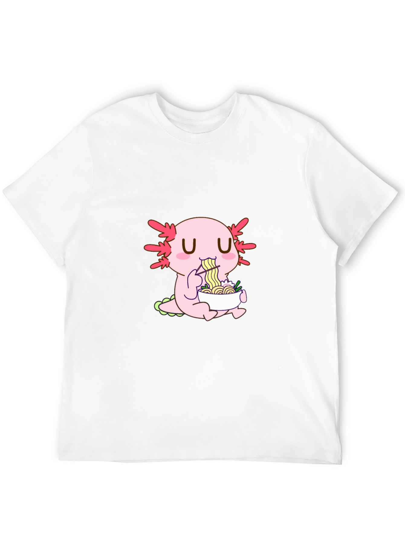 Axolotl Ramen Lover T-Shirt - Unique Kawaii Design