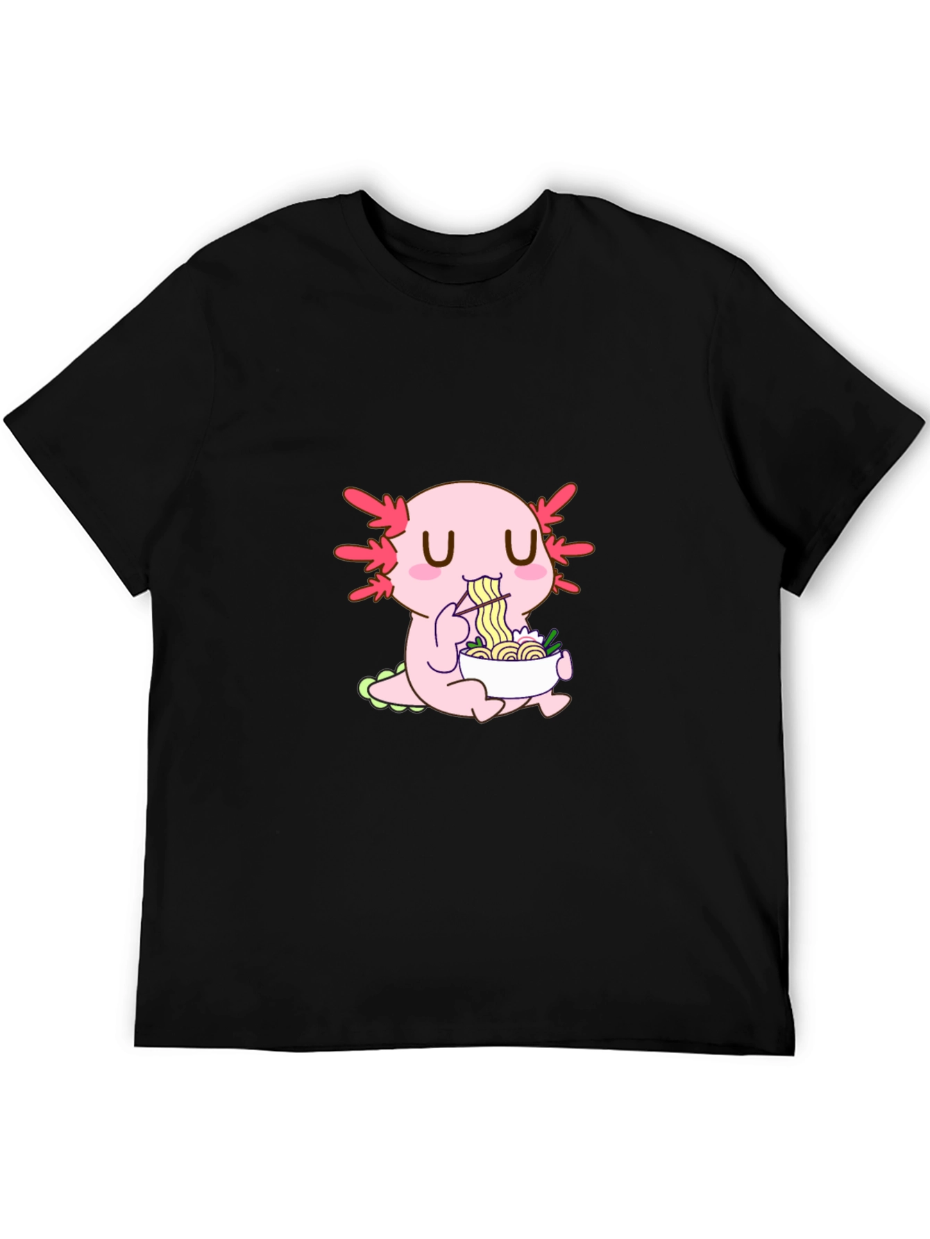 Axolotl Ramen Lover T-Shirt - Unique Kawaii Design