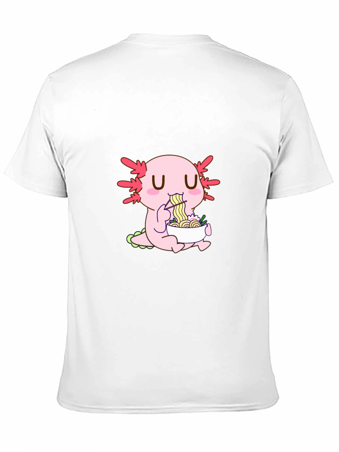 Axolotl Ramen Lover T-Shirt - Unique Kawaii Design
