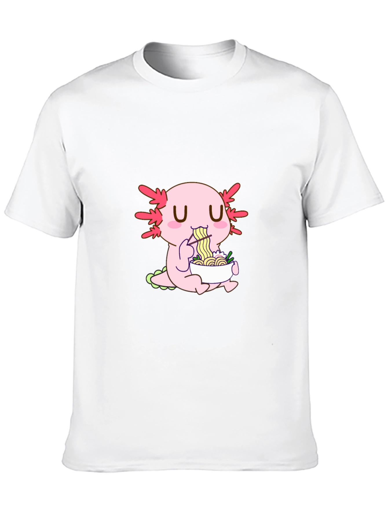 Axolotl Ramen Lover T-Shirt - Unique Kawaii Design