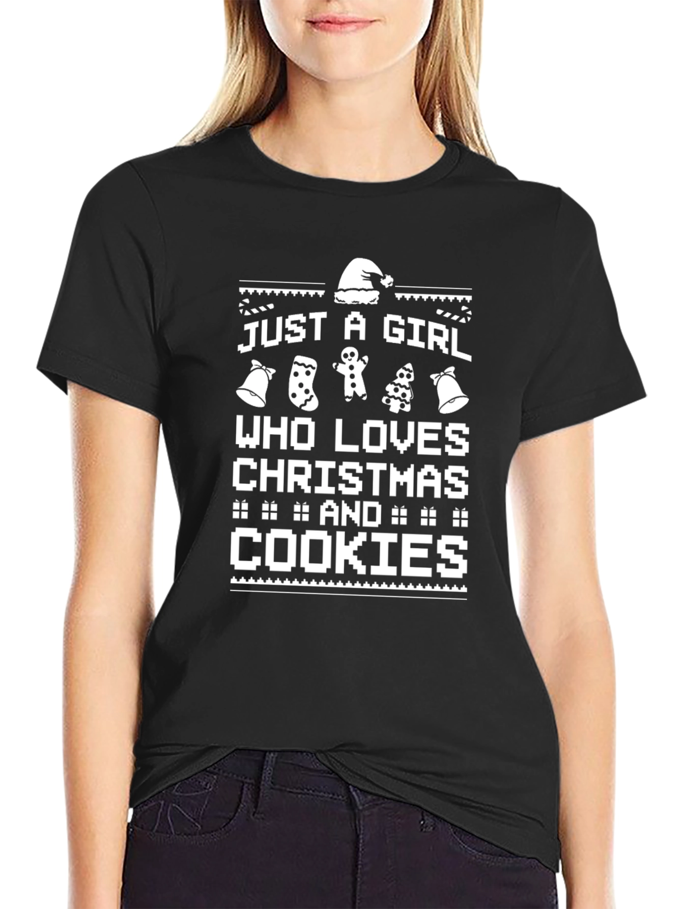 Christmas Cookies Girl T-Shirt - Holiday Season Tee
