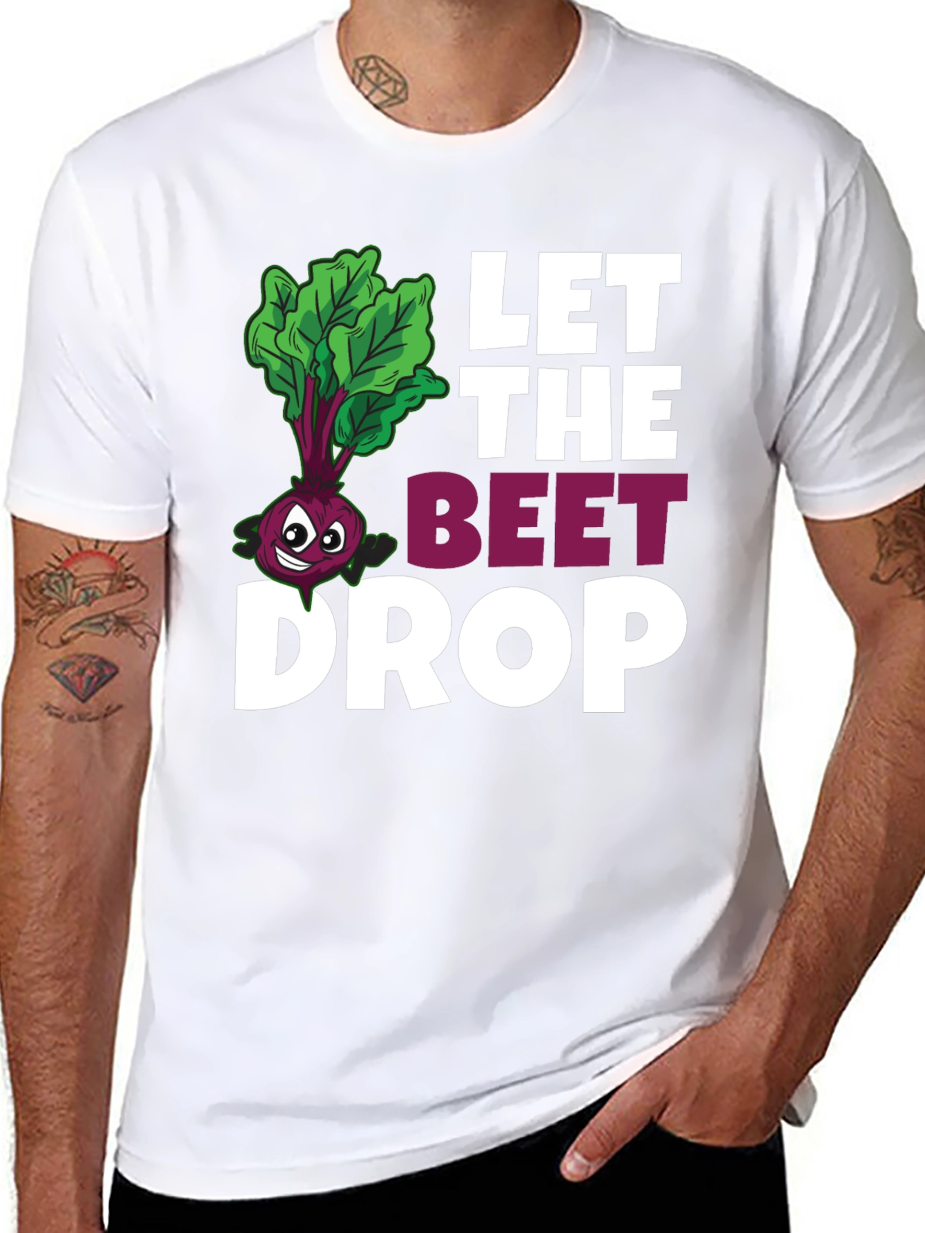 Let The Beet Drop Funny Graphic T-Shirt