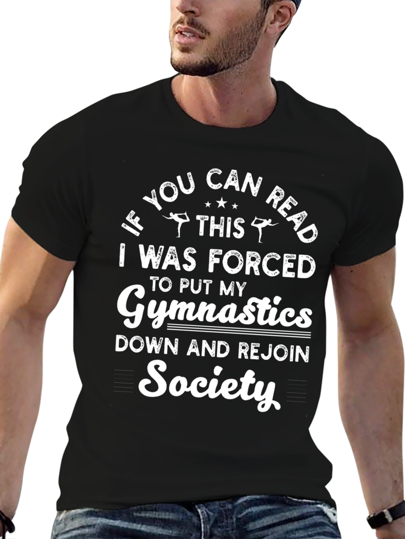 Gymnastics Forced To Rejoin Society Graphic T-Shirt