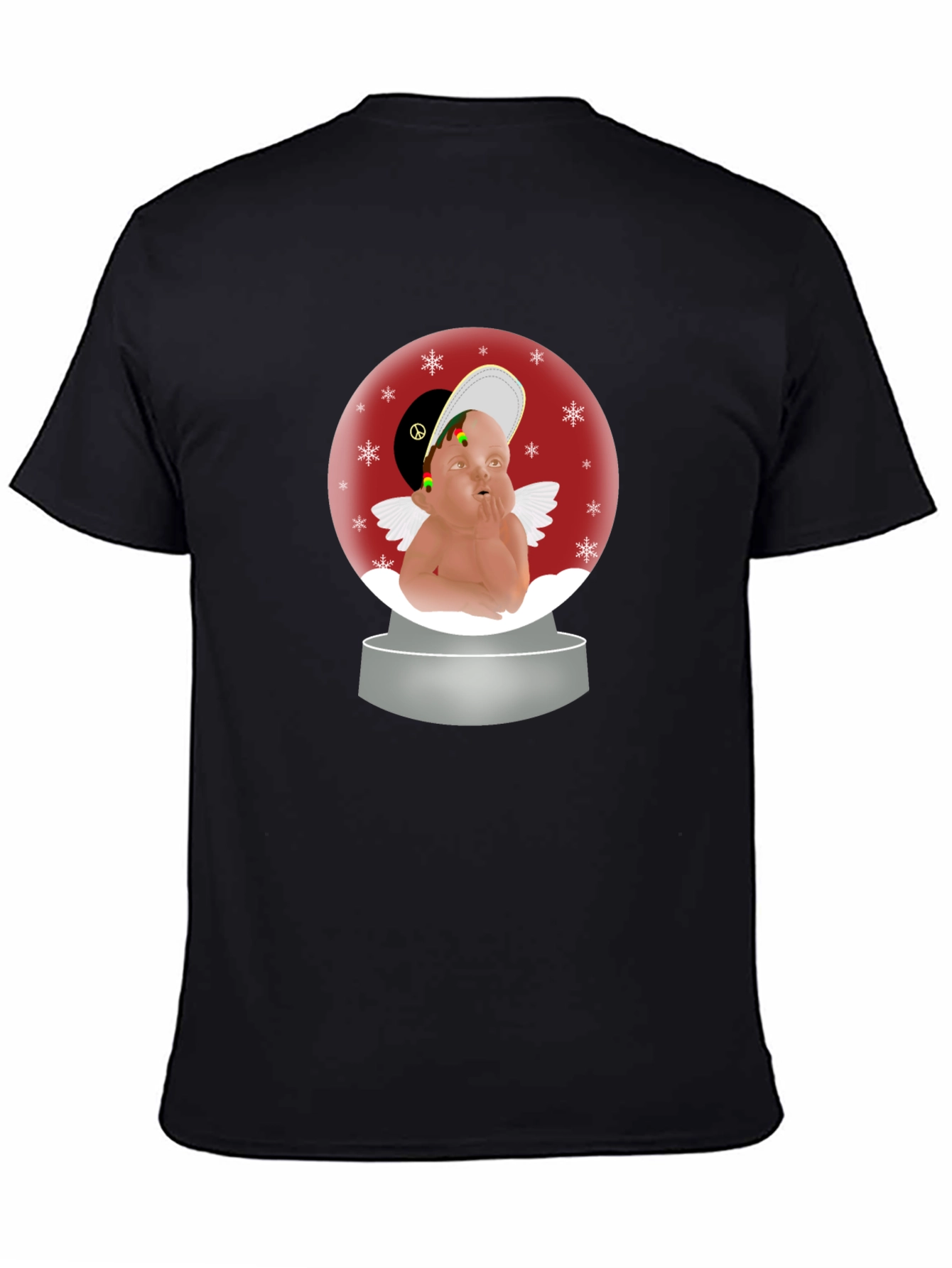 Rasta Angel Snow Globe T-Shirt