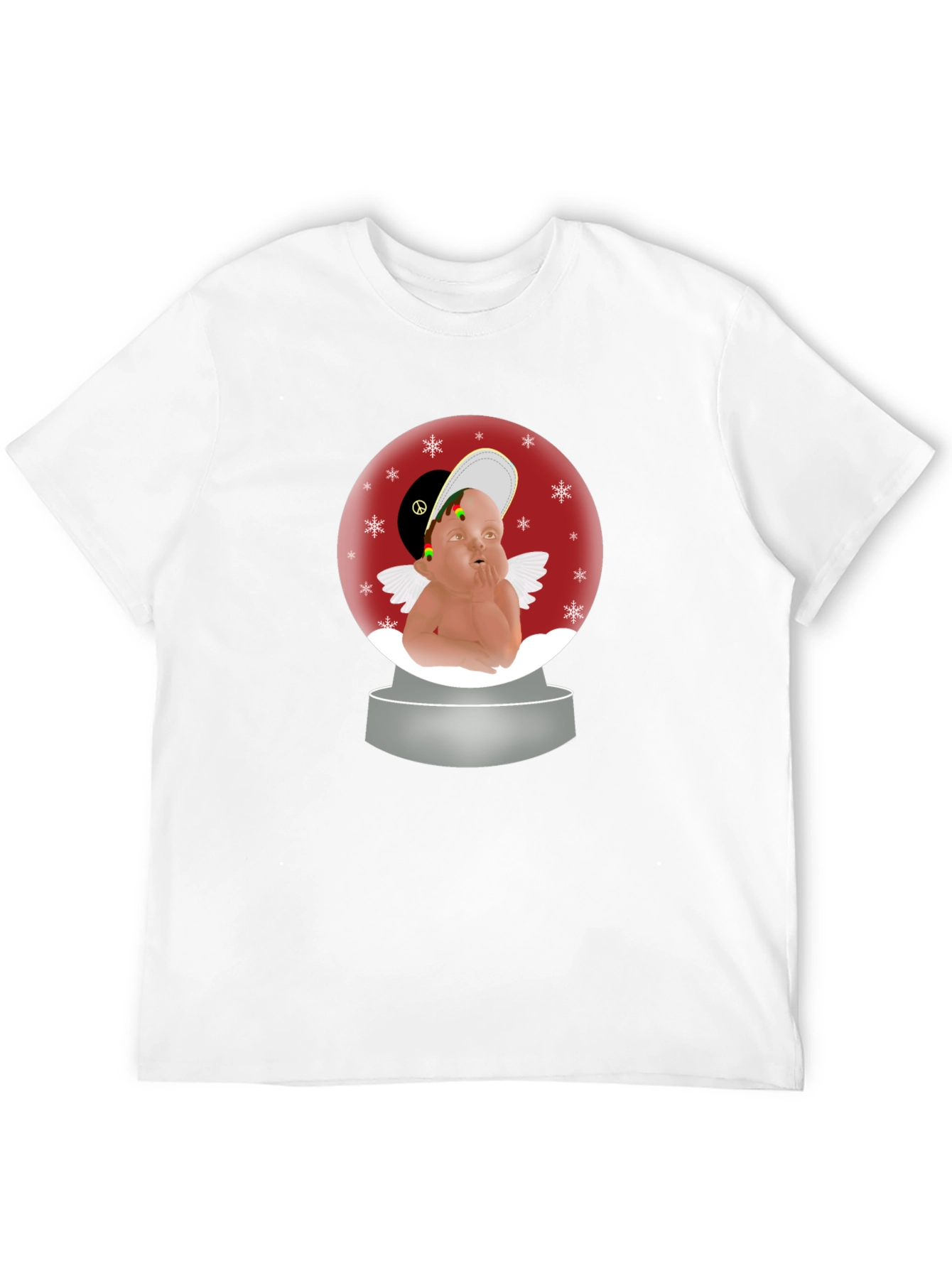 Rasta Angel Snow Globe T-Shirt