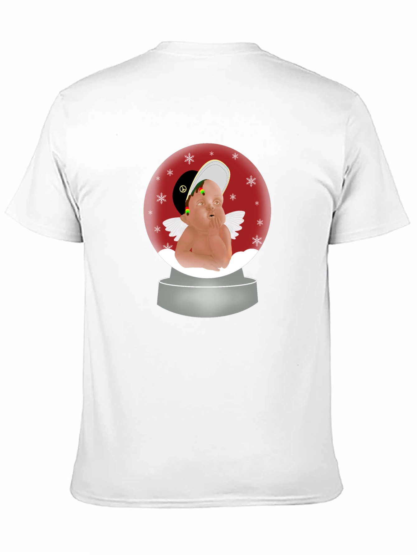 Rasta Angel Snow Globe T-Shirt