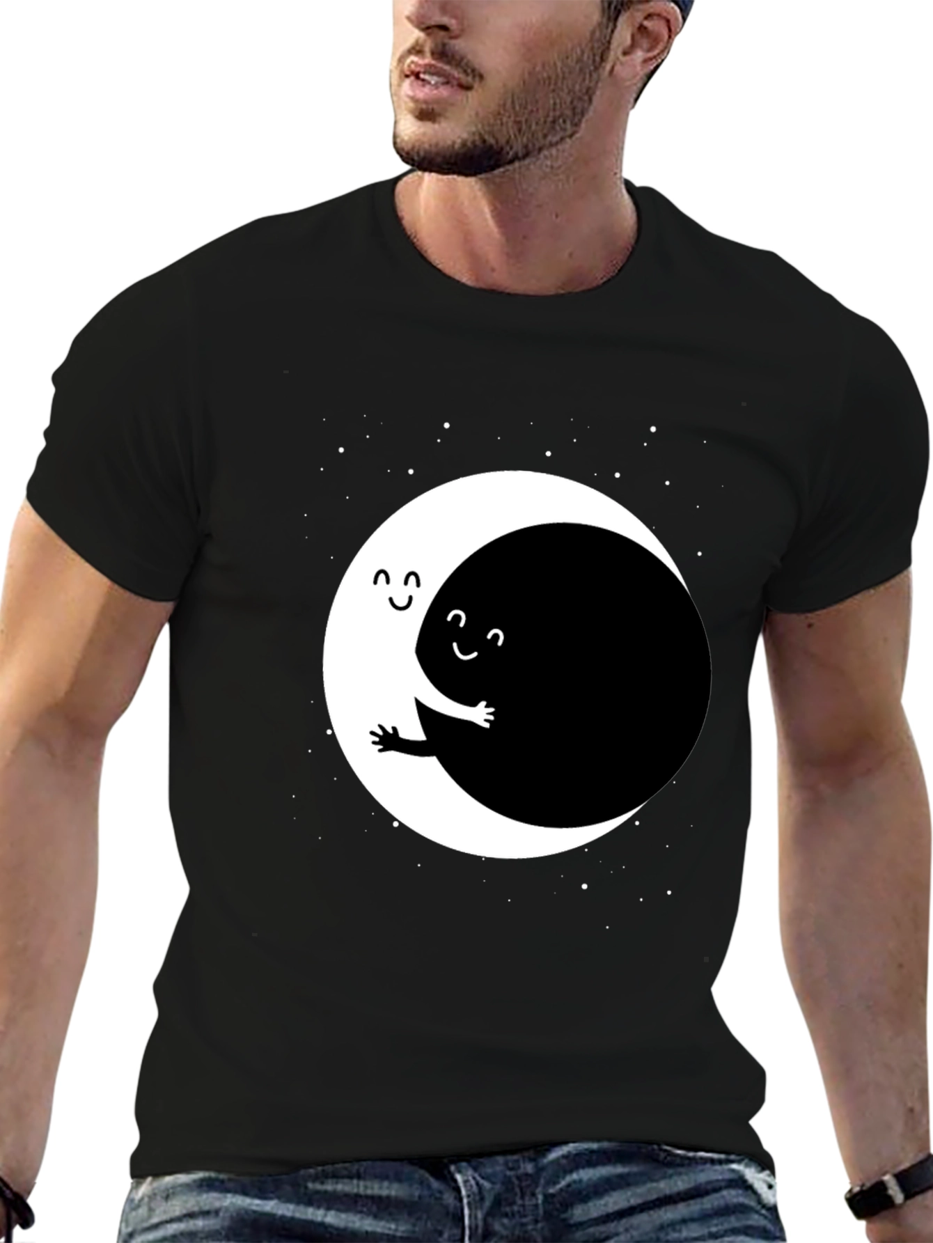 Yin Yang Hug T-Shirt - Unique Graphic Tee