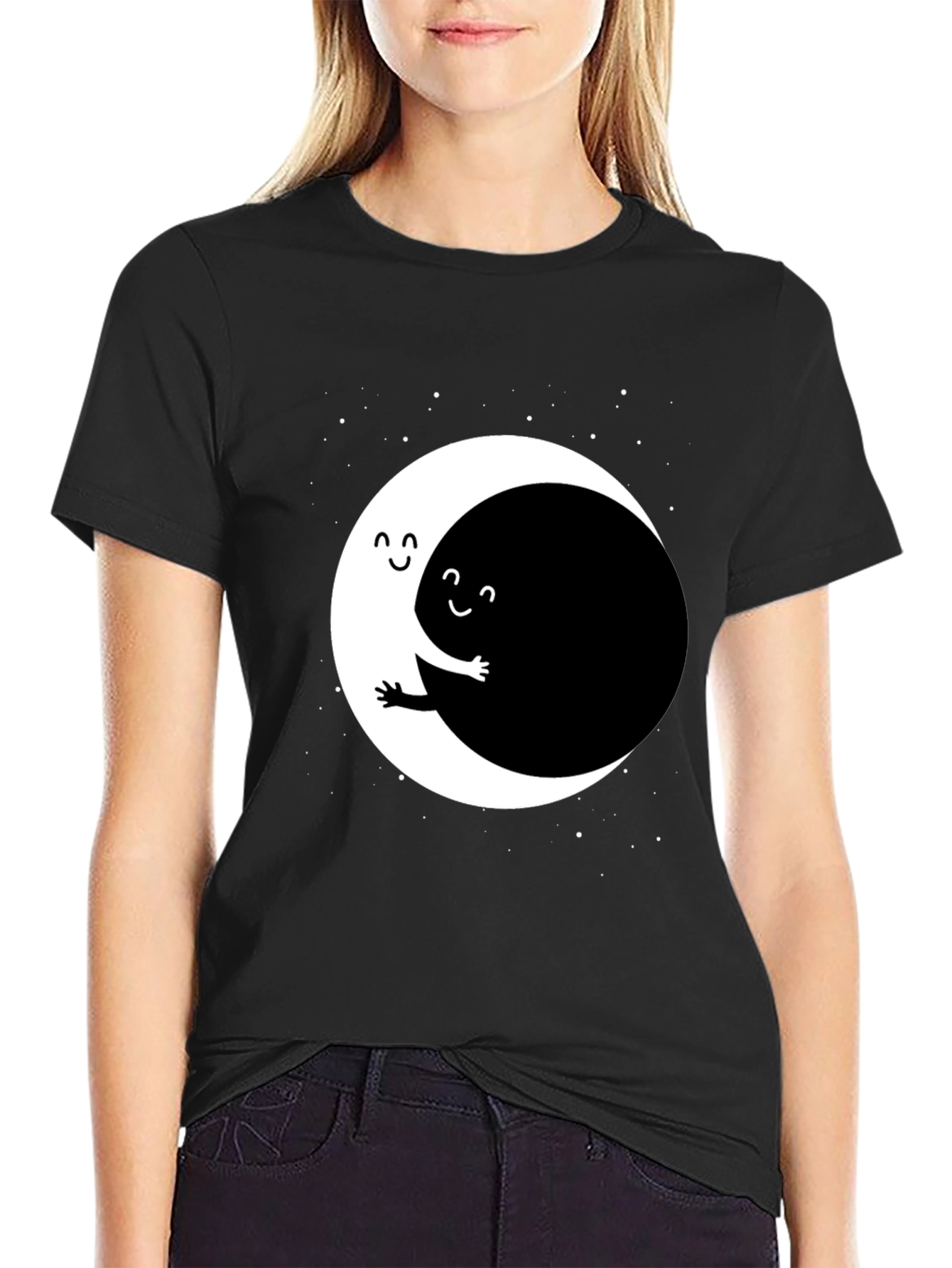Yin Yang Hug T-Shirt - Unique Graphic Tee