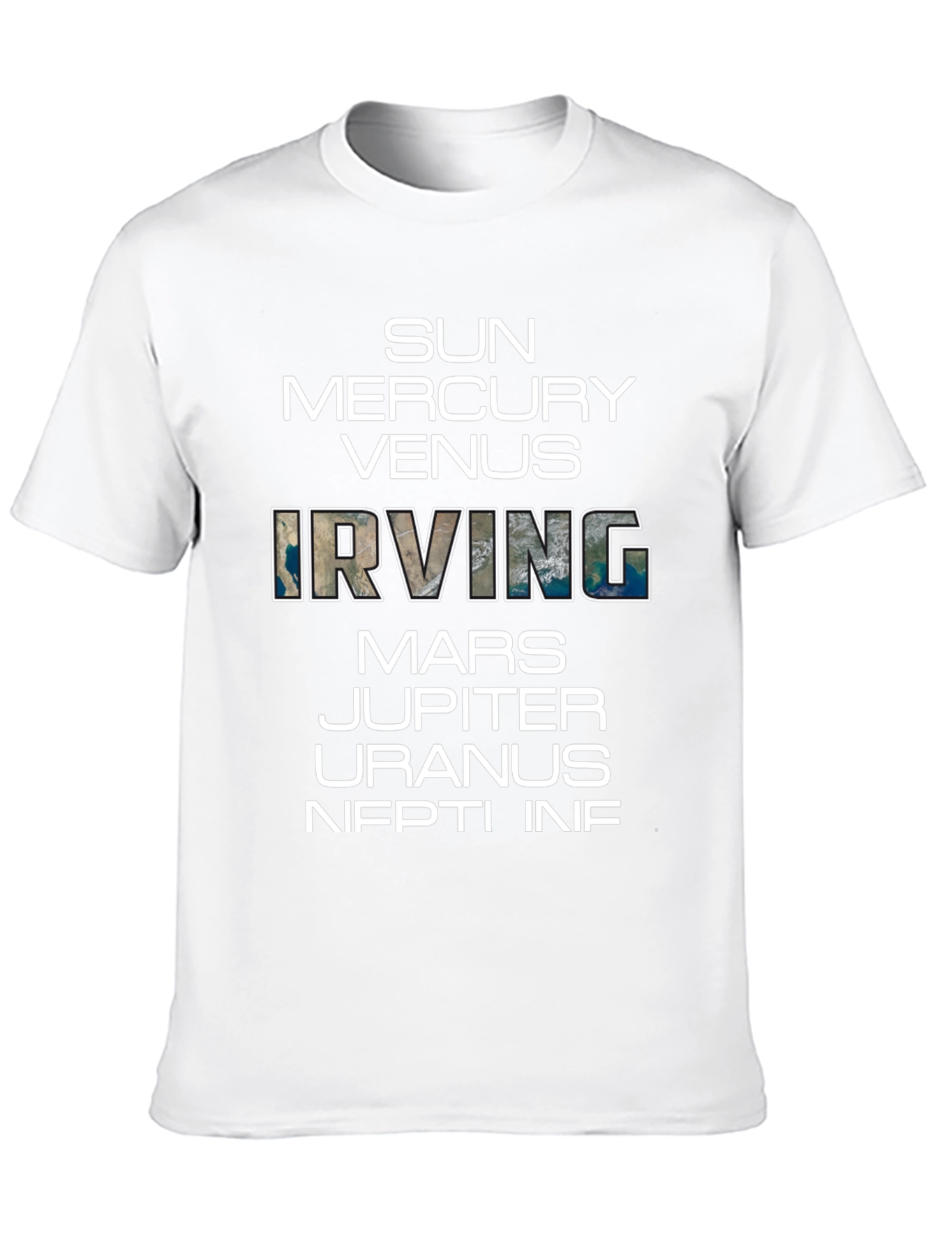 Planets & Irving Graphic Black T-Shirt