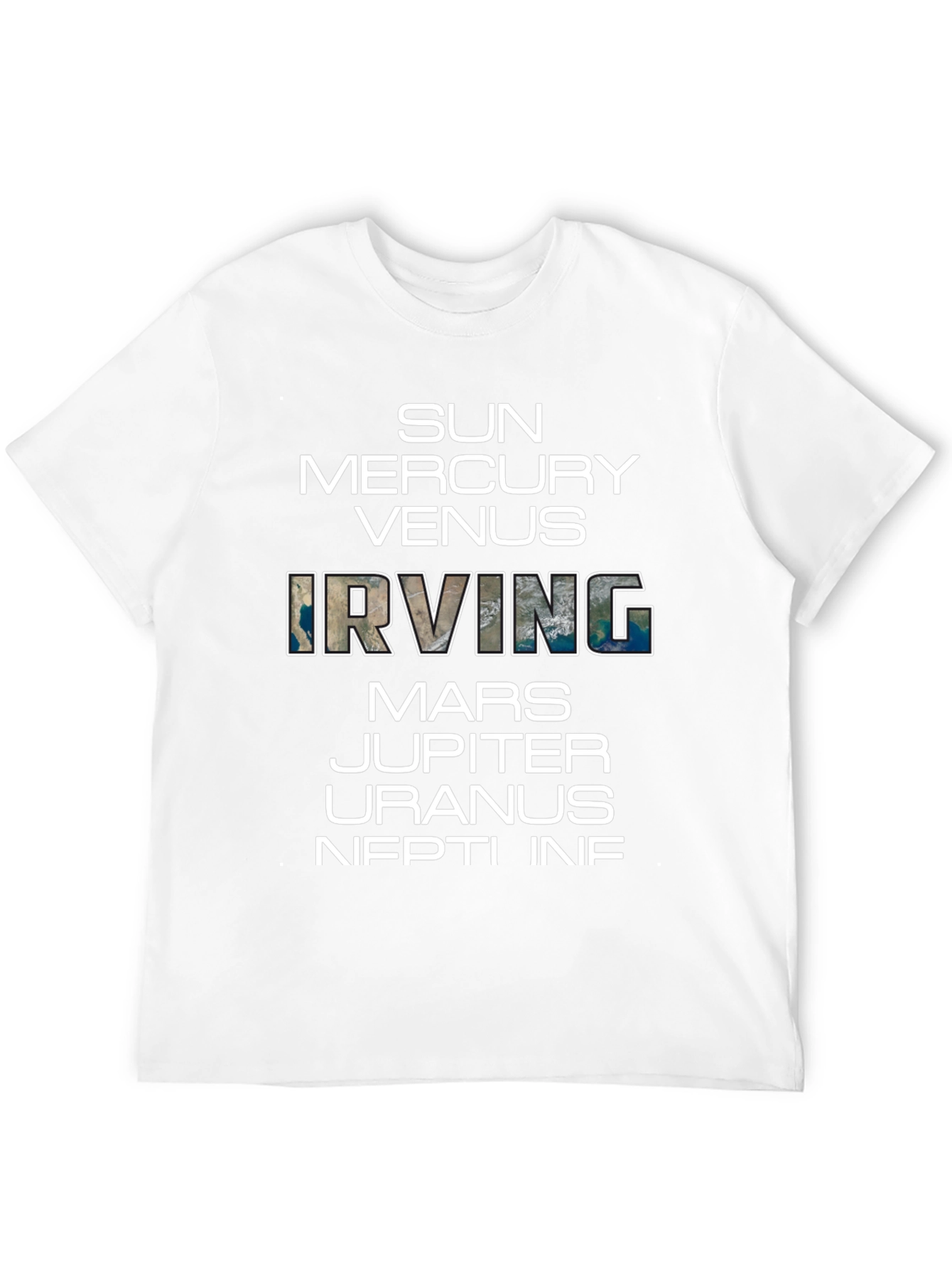 Planets & Irving Graphic Black T-Shirt