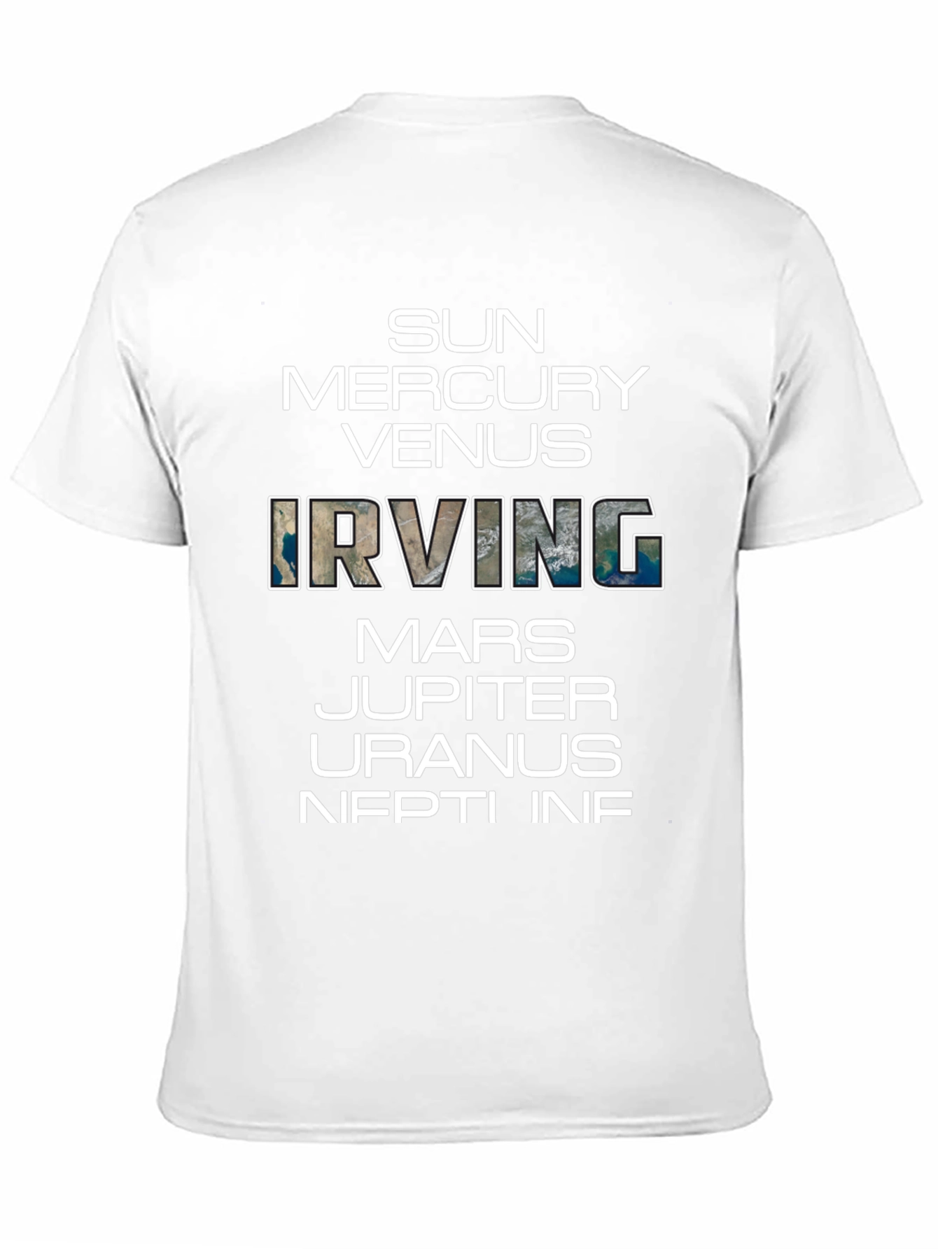 Planets & Irving Graphic Black T-Shirt