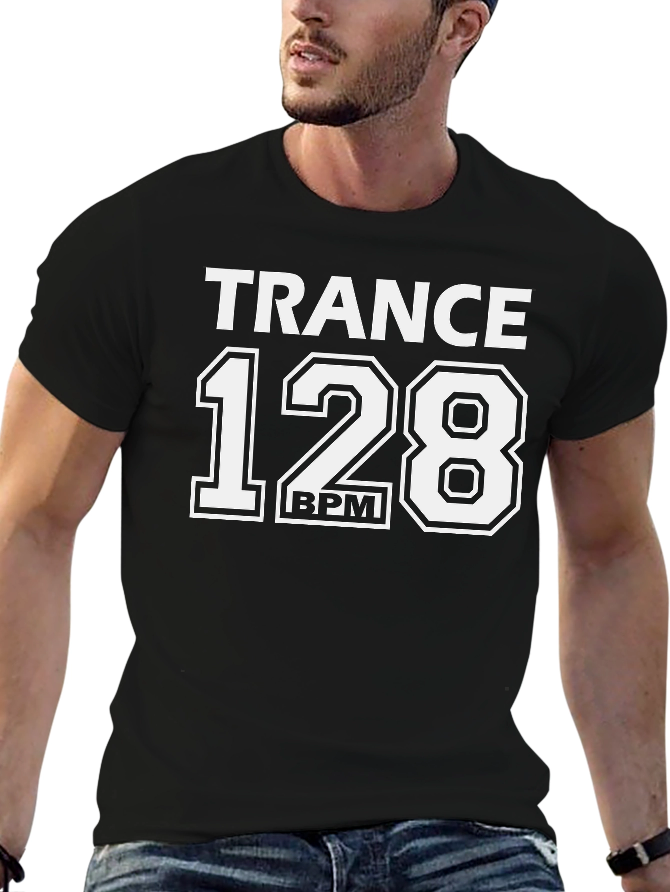 Trance 128 BPM Black T-Shirt