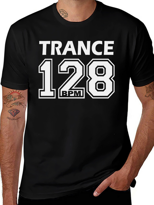 Trance 128 BPM Black T-Shirt