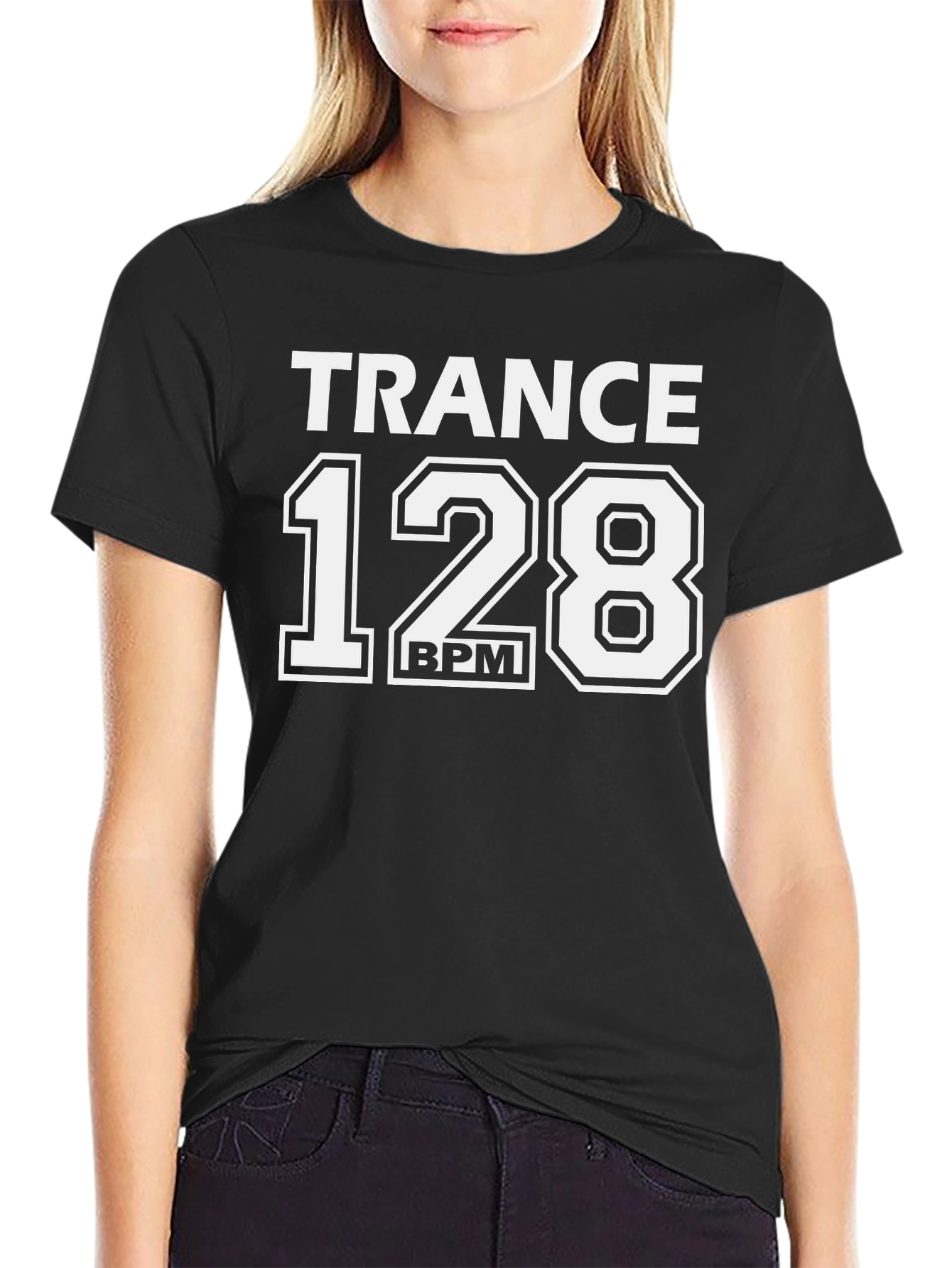 Trance 128 BPM Black T-Shirt