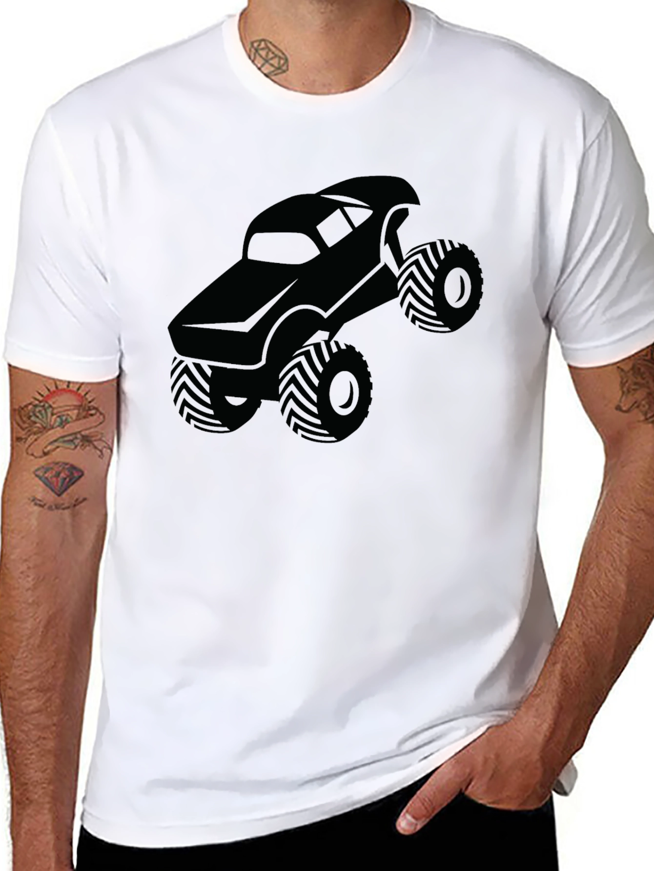 Monster Truck Graphic T-Shirt - Black