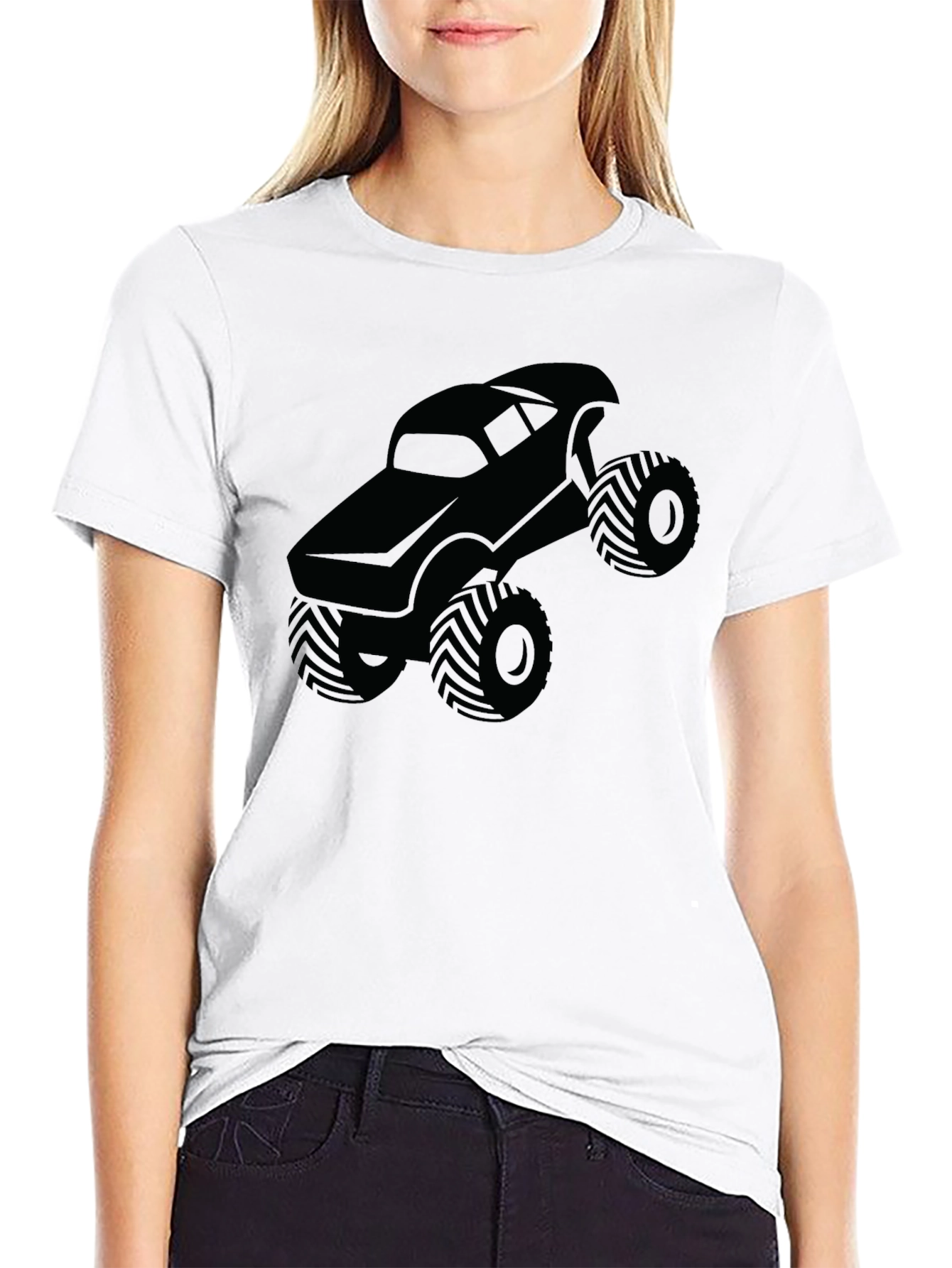 Monster Truck Graphic T-Shirt - Black