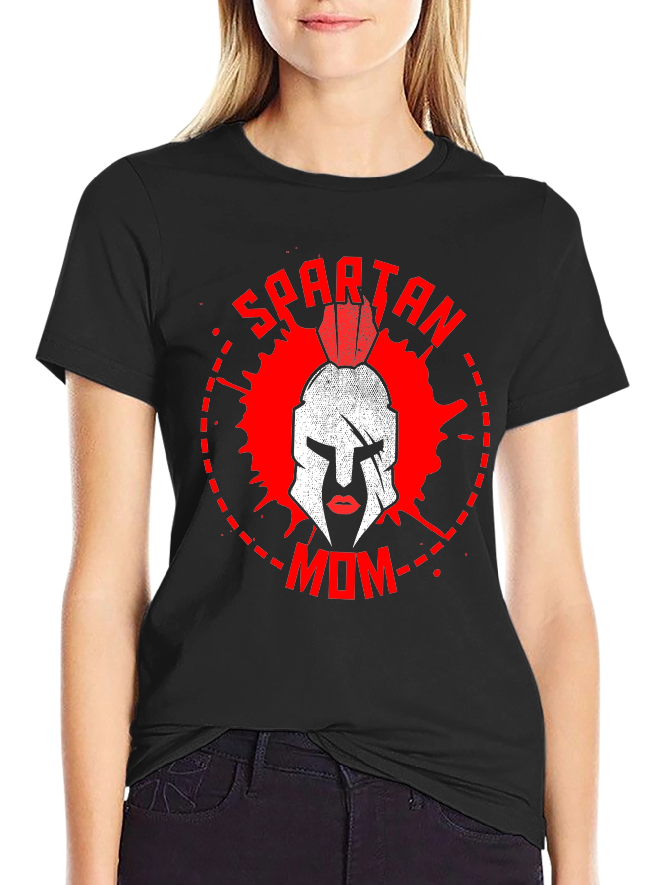 Spartan Mom Graphic T-Shirt - Warrior Mother Tee