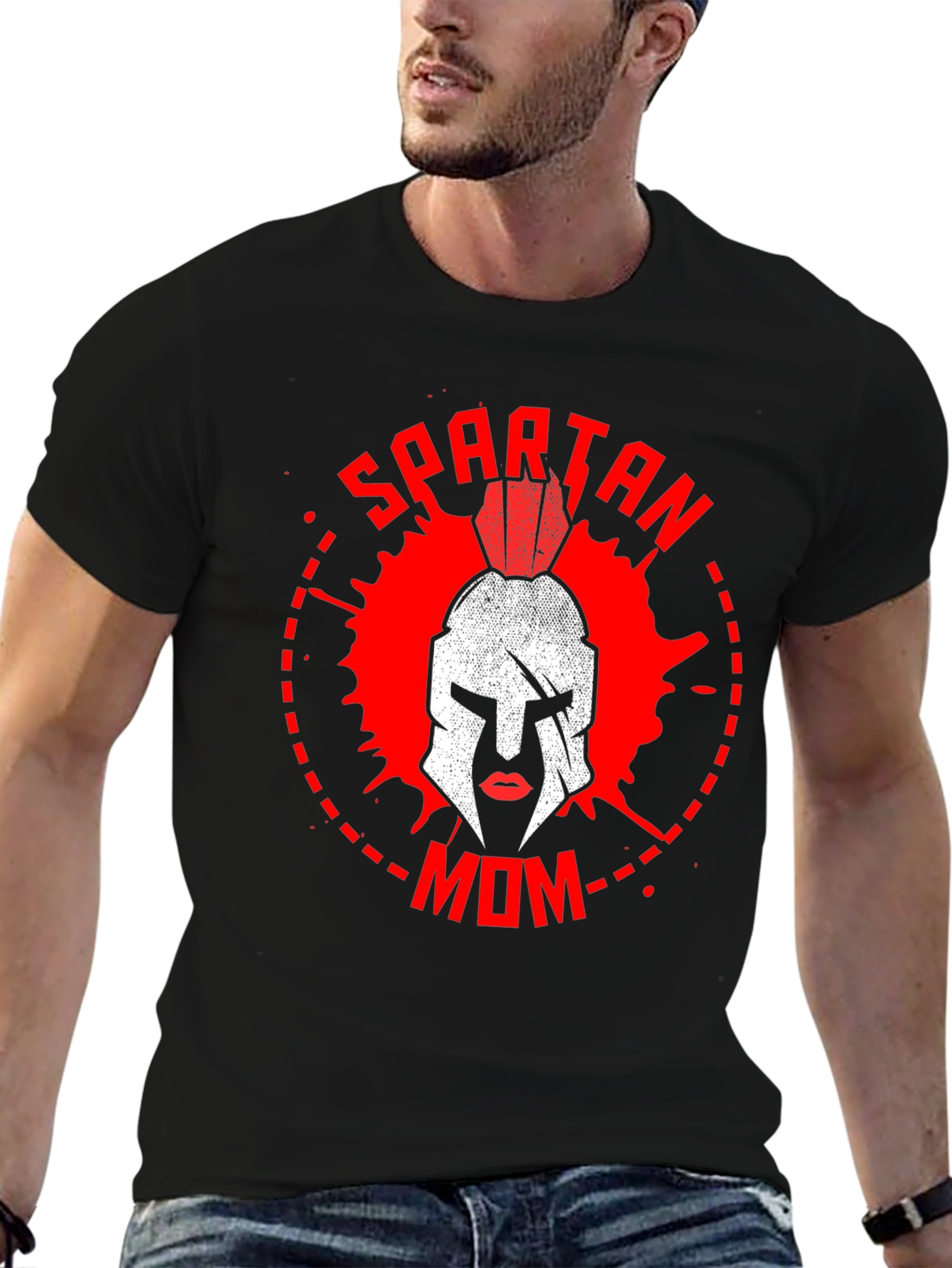 Spartan Mom Graphic T-Shirt - Warrior Mother Tee