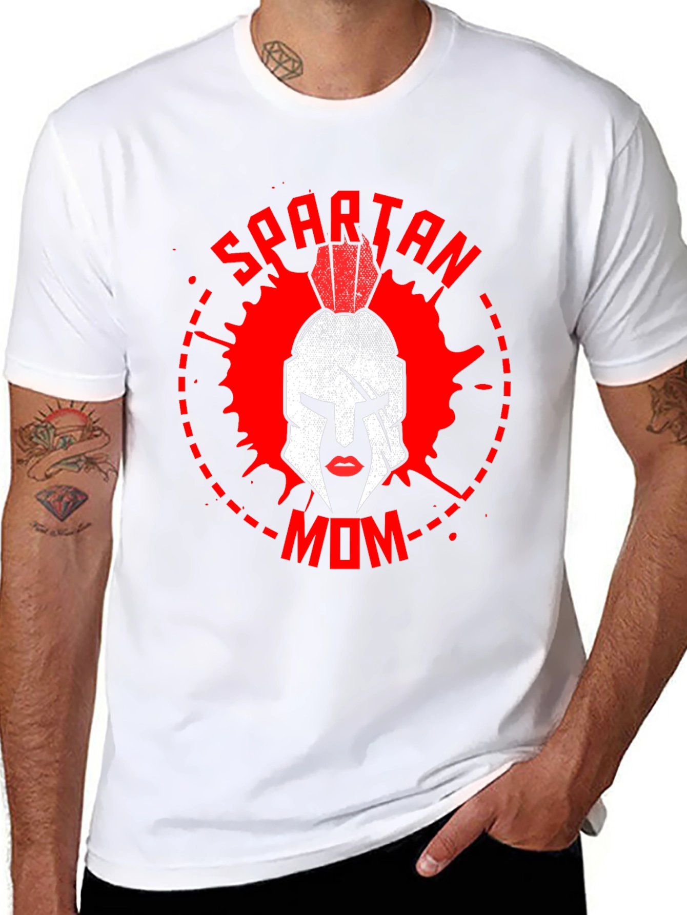 Spartan Mom Graphic T-Shirt - Warrior Mother Tee