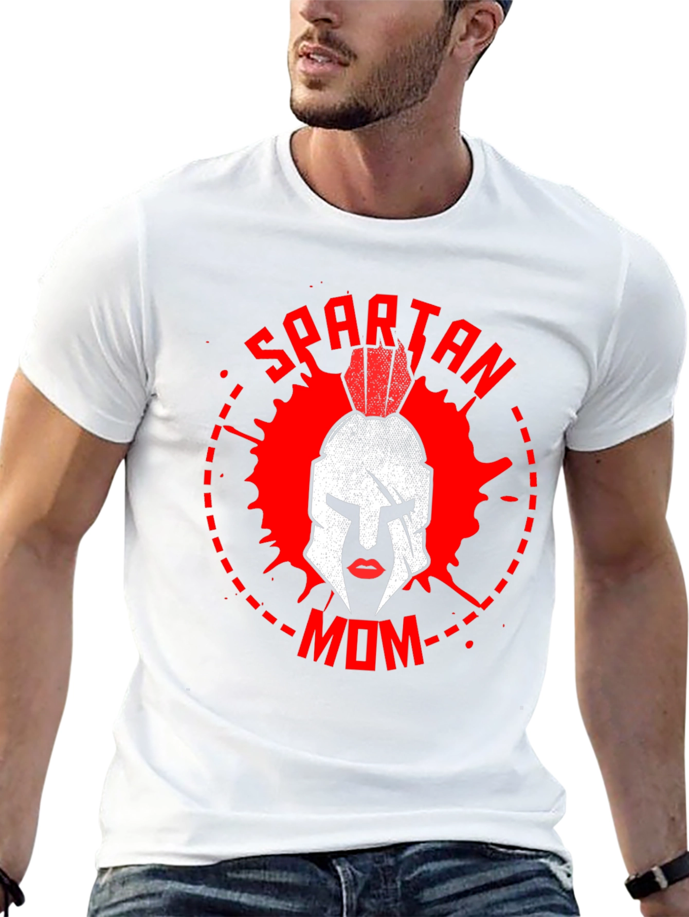 Spartan Mom Graphic T-Shirt - Warrior Mother Tee