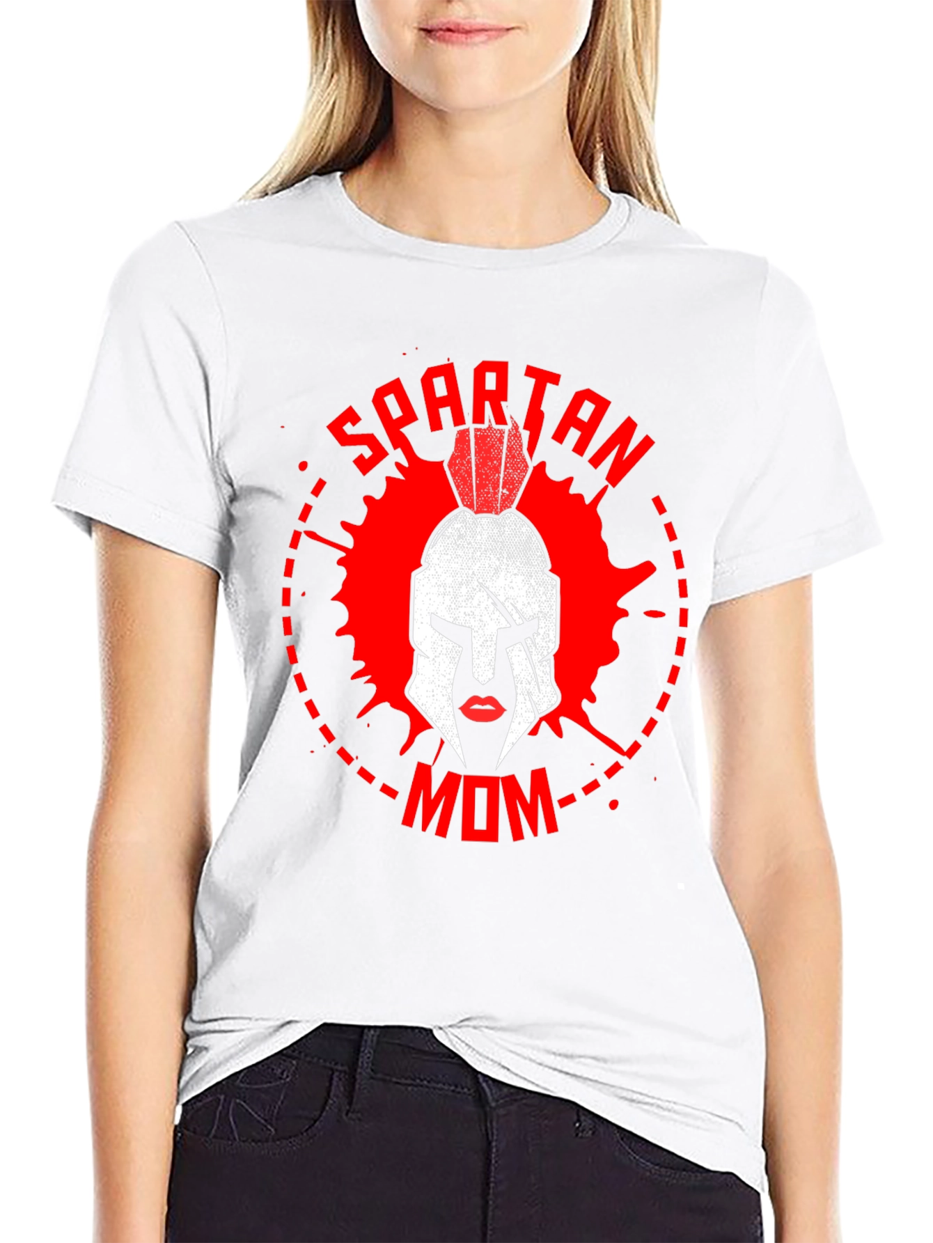 Spartan Mom Graphic T-Shirt - Warrior Mother Tee