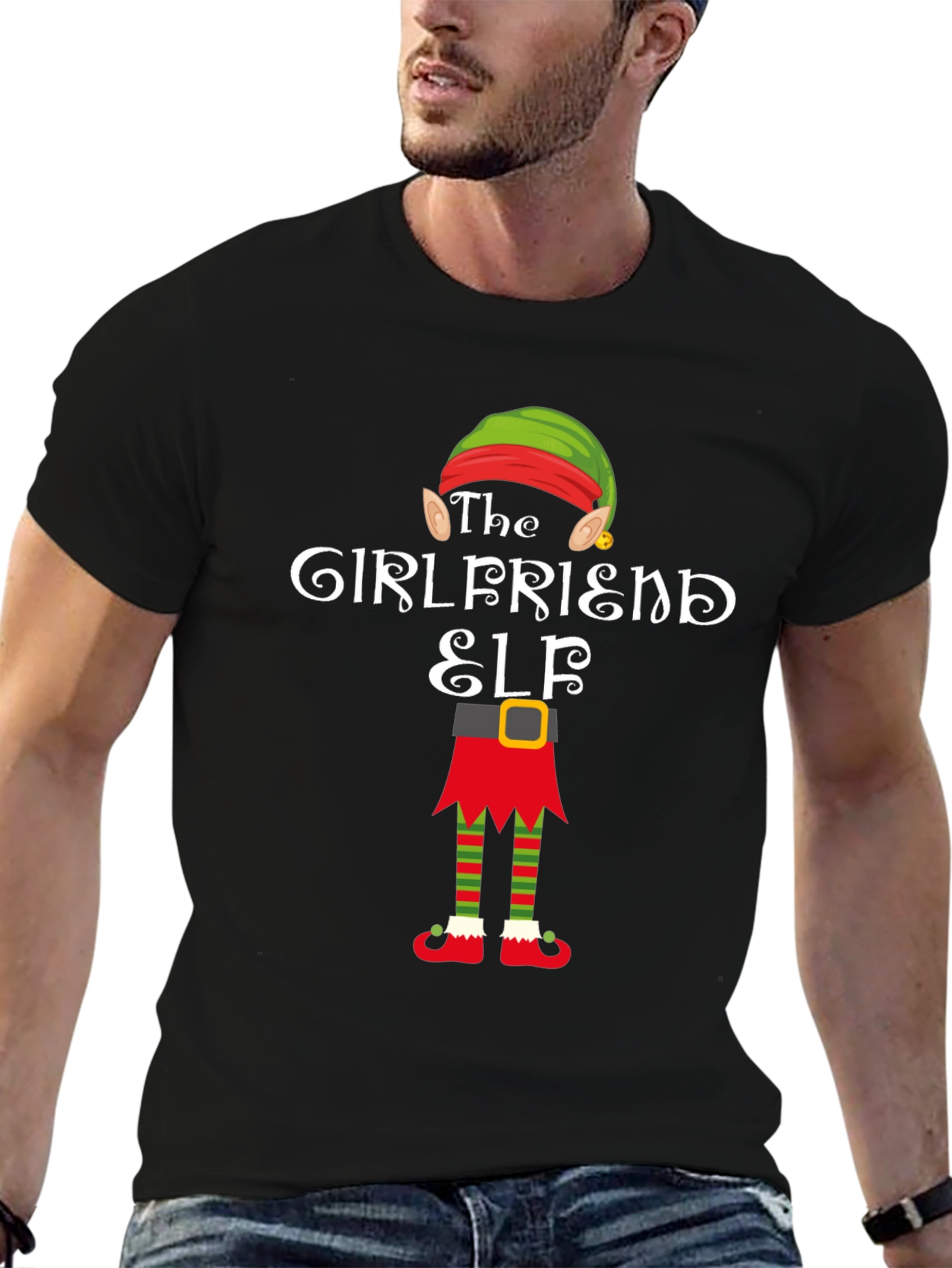 The Girlfriend Elf Christmas T-Shirt