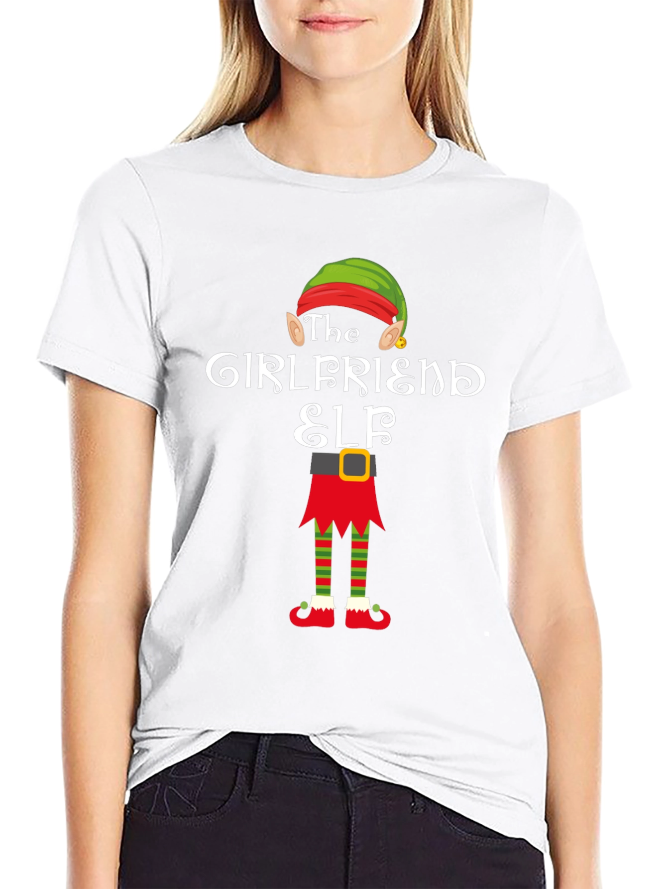 The Girlfriend Elf Christmas T-Shirt