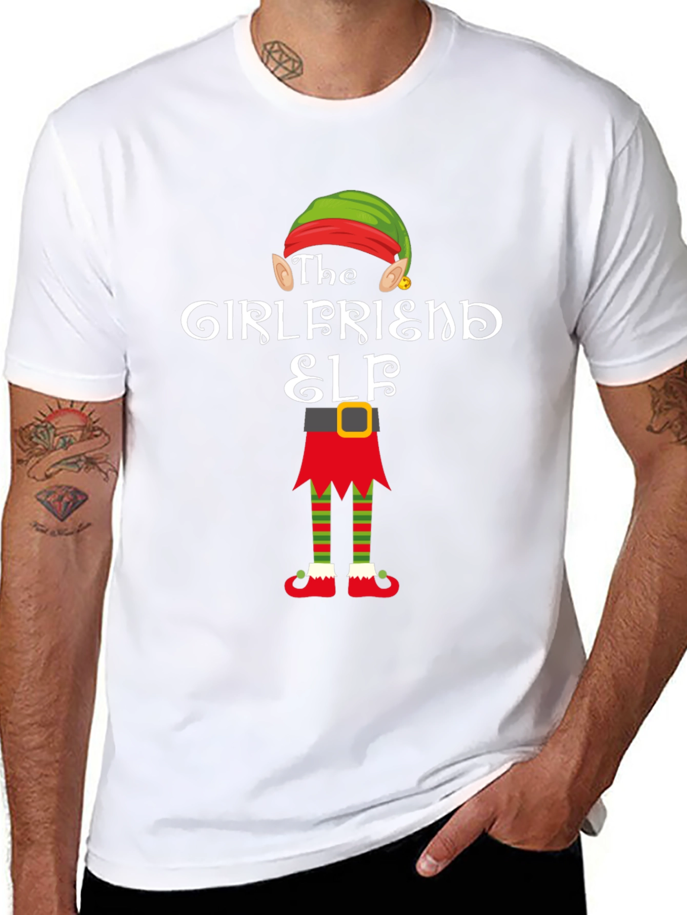 The Girlfriend Elf Christmas T-Shirt
