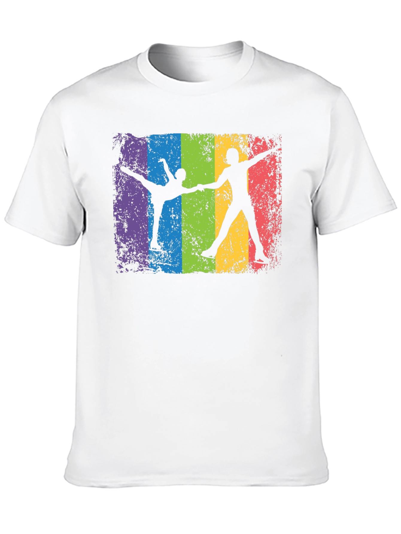 Rainbow Ice Skating T-Shirt